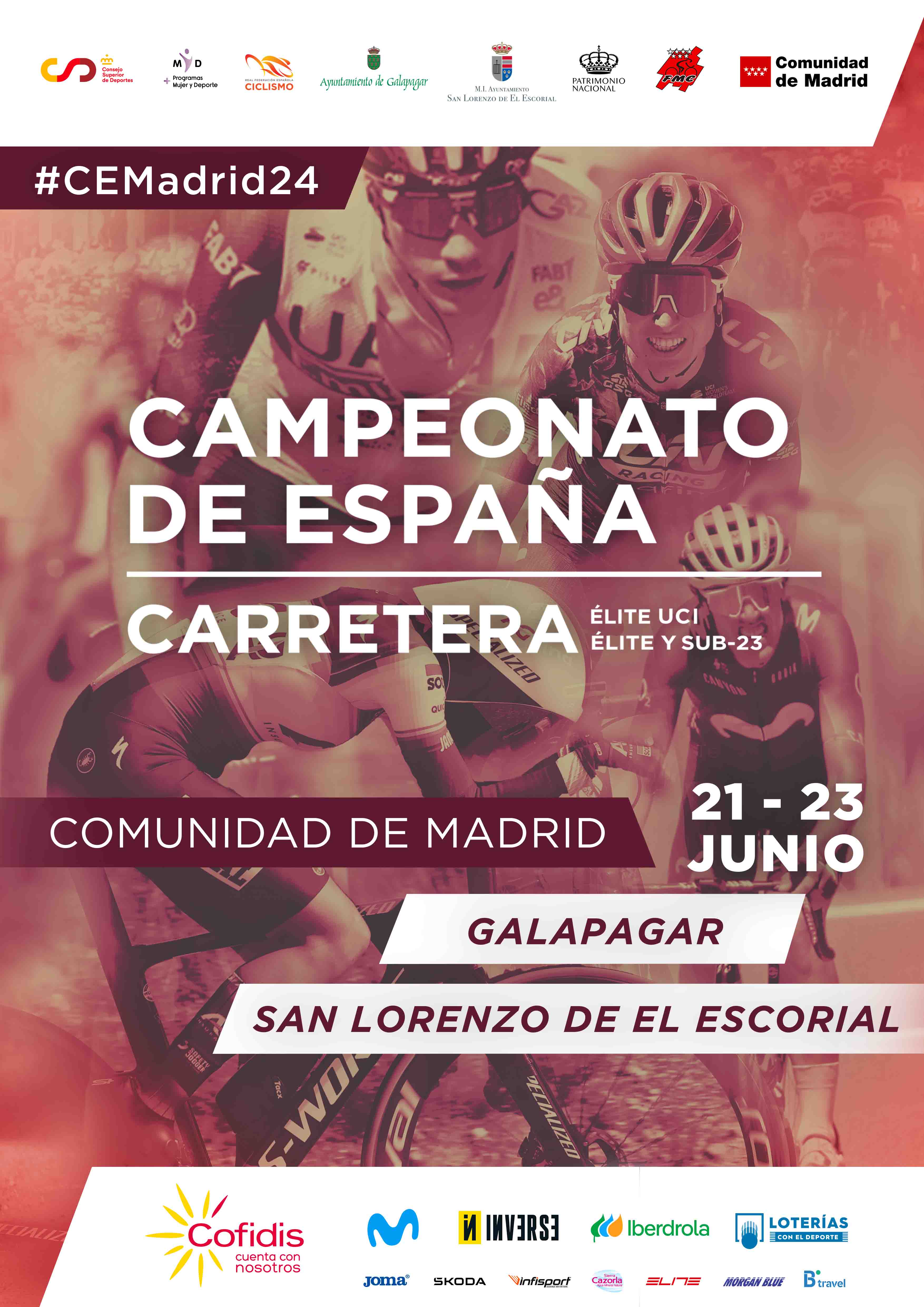 La RFEC, la Federación Madrileña de Ciclismo y la Comunidad de Madrid presentan los recorridos del Campeonato de España Élite-Sub23 de Carretera 2024