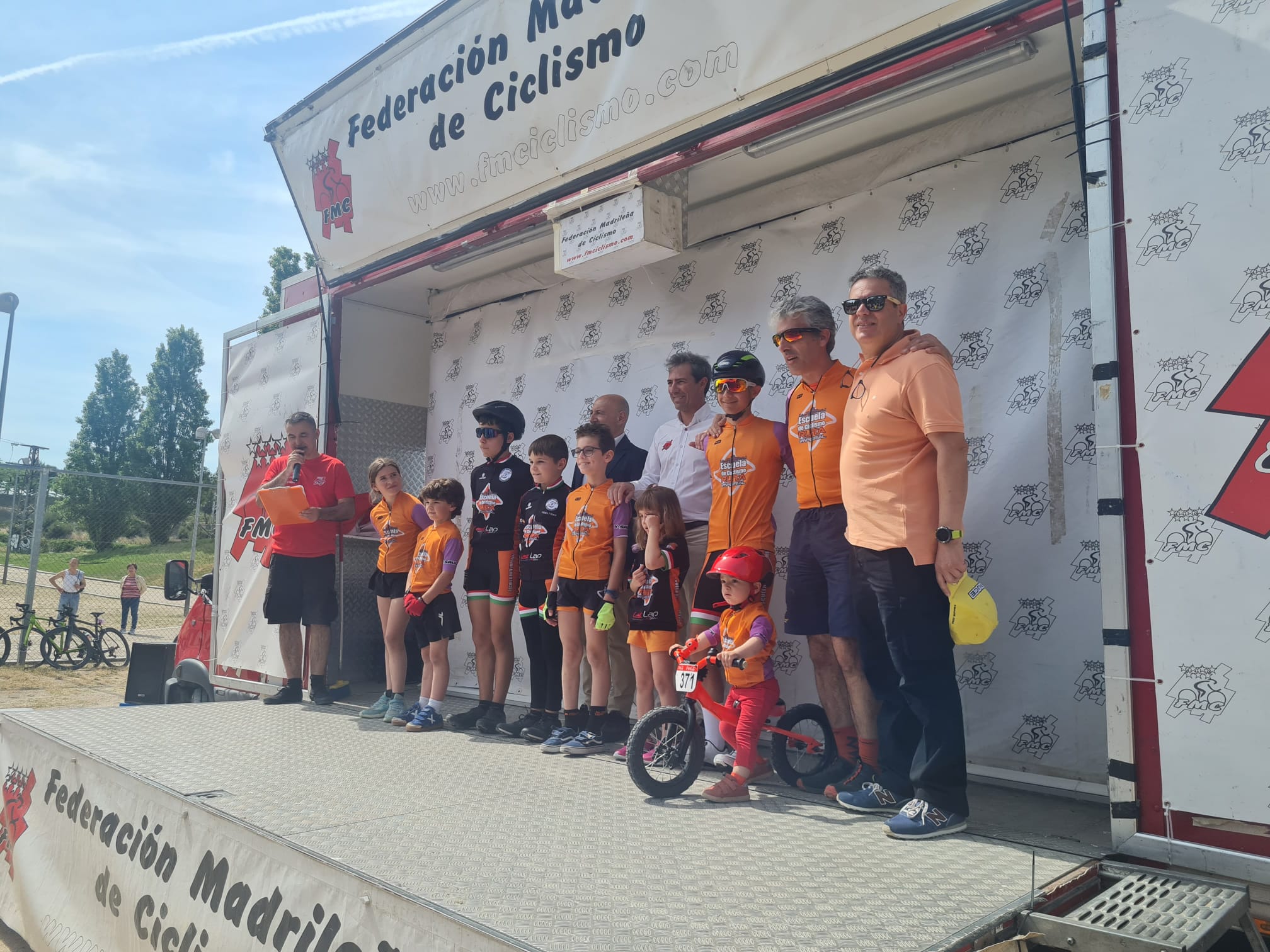 Presentación de las distintas escuelas de BMX, Trial, MTB y Carretera de la Comunidad de Madrid.