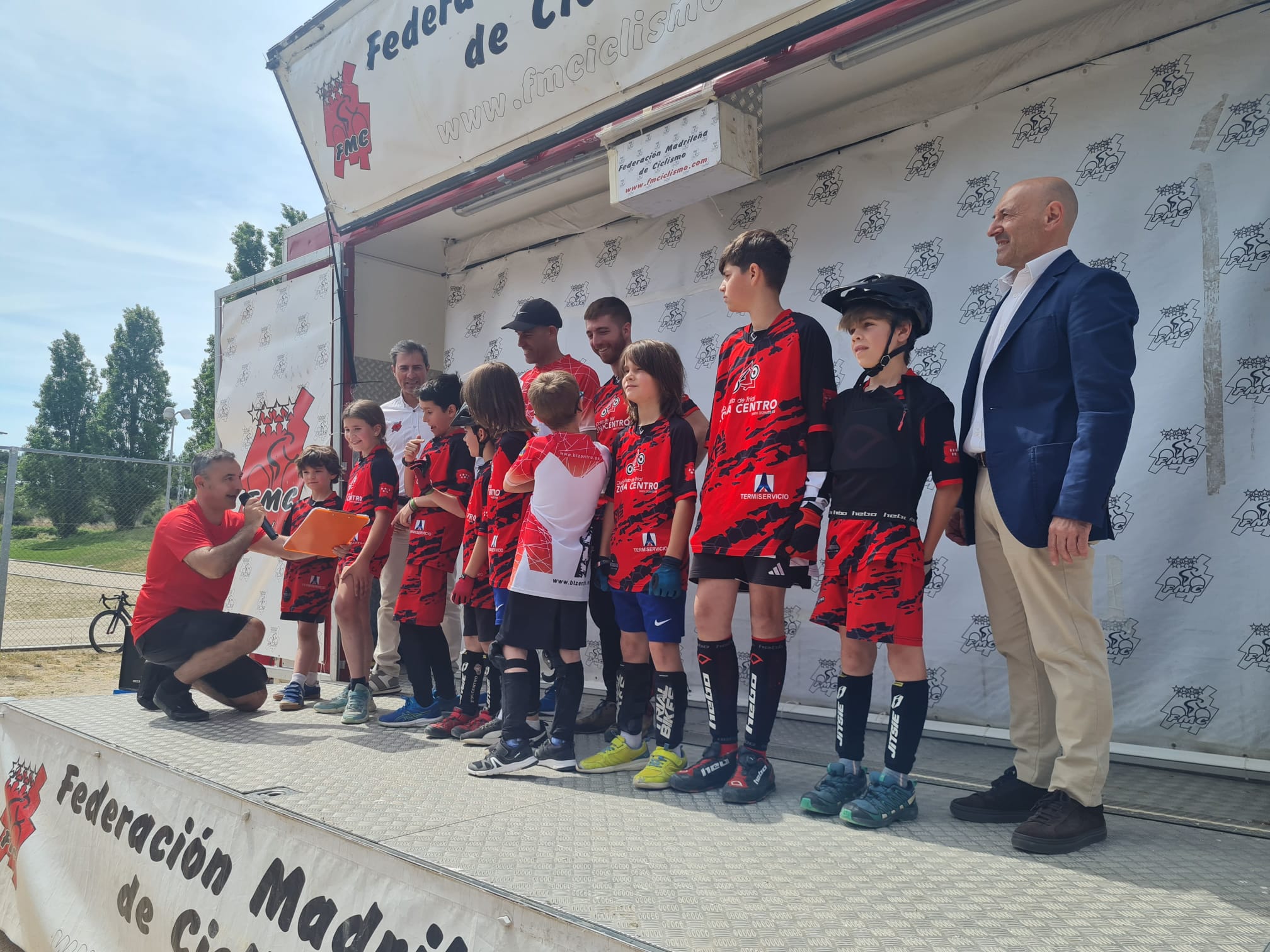 Presentación de las distintas escuelas de BMX, Trial, MTB y Carretera de la Comunidad de Madrid.