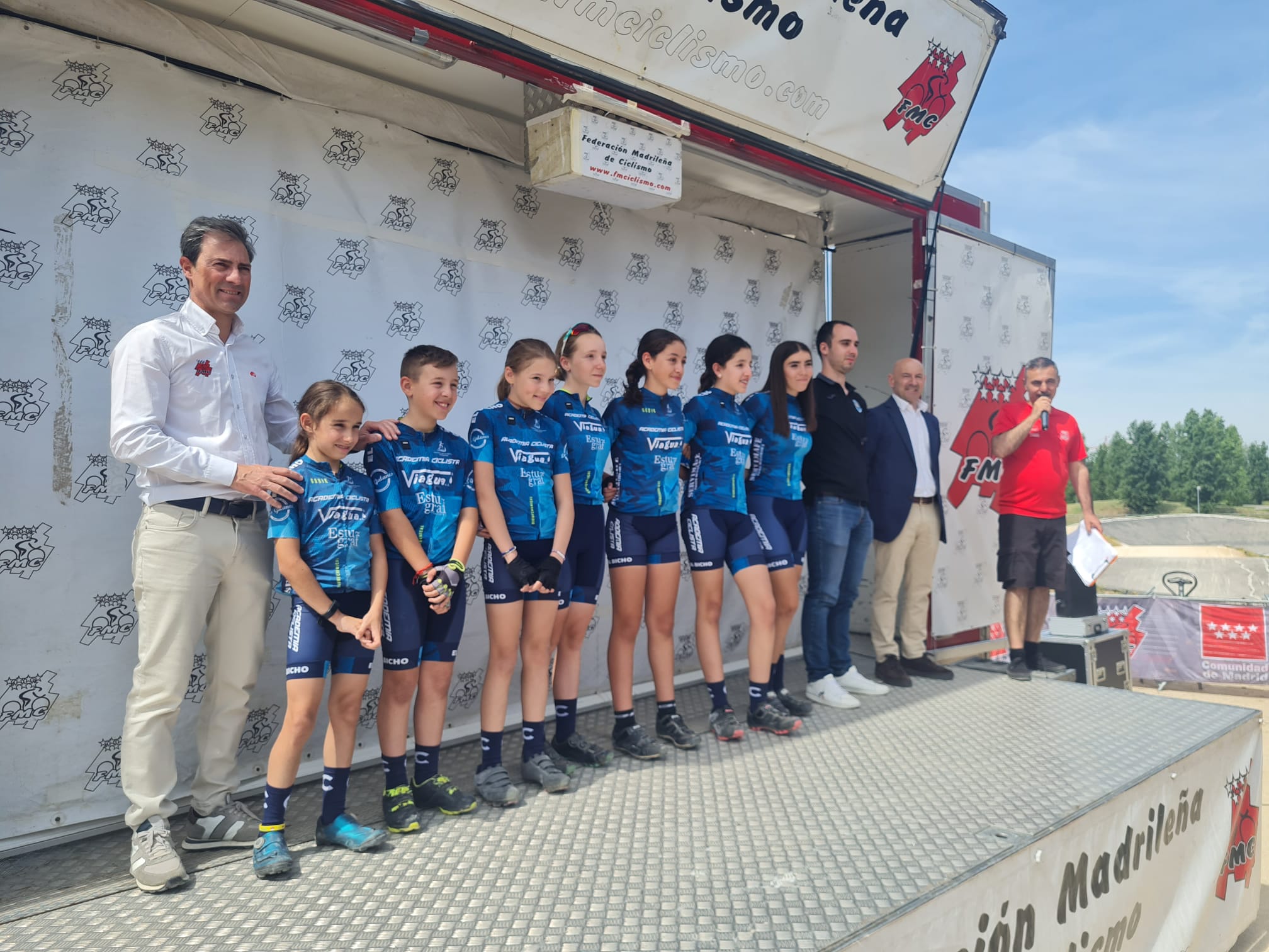 Presentación de las distintas escuelas de BMX, Trial, MTB y Carretera de la Comunidad de Madrid.