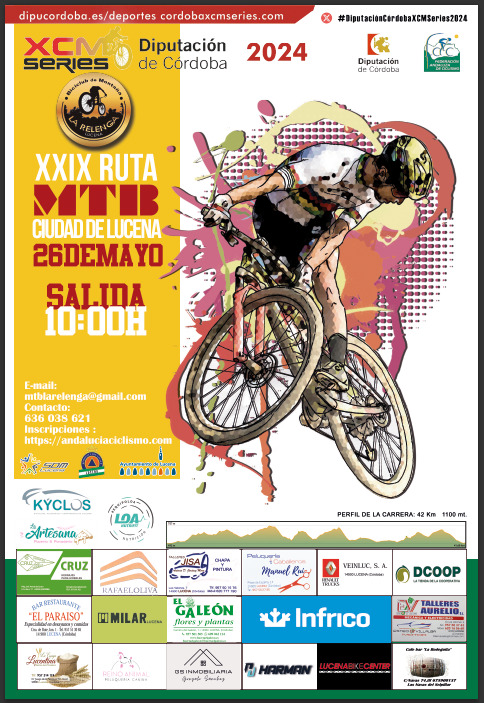 Lucena subirá la temperatura a las ‘DiputaciónCórdoba XCM Series 2024’