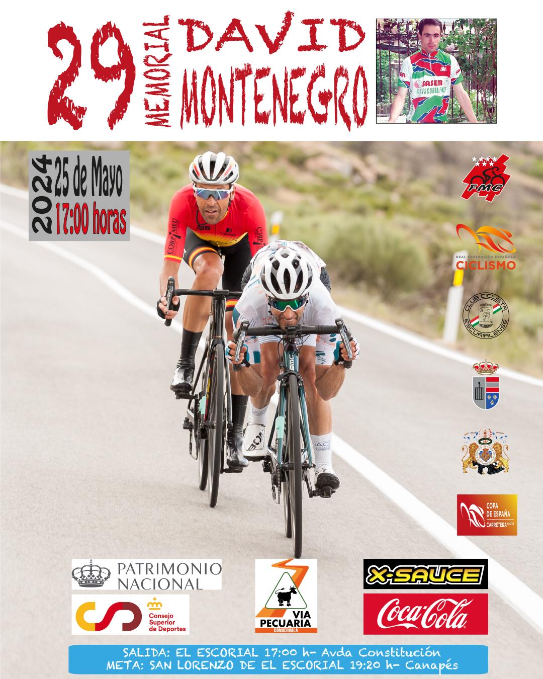 El Memorial David Montenegro de ciclismo regresa el 25 de mayo