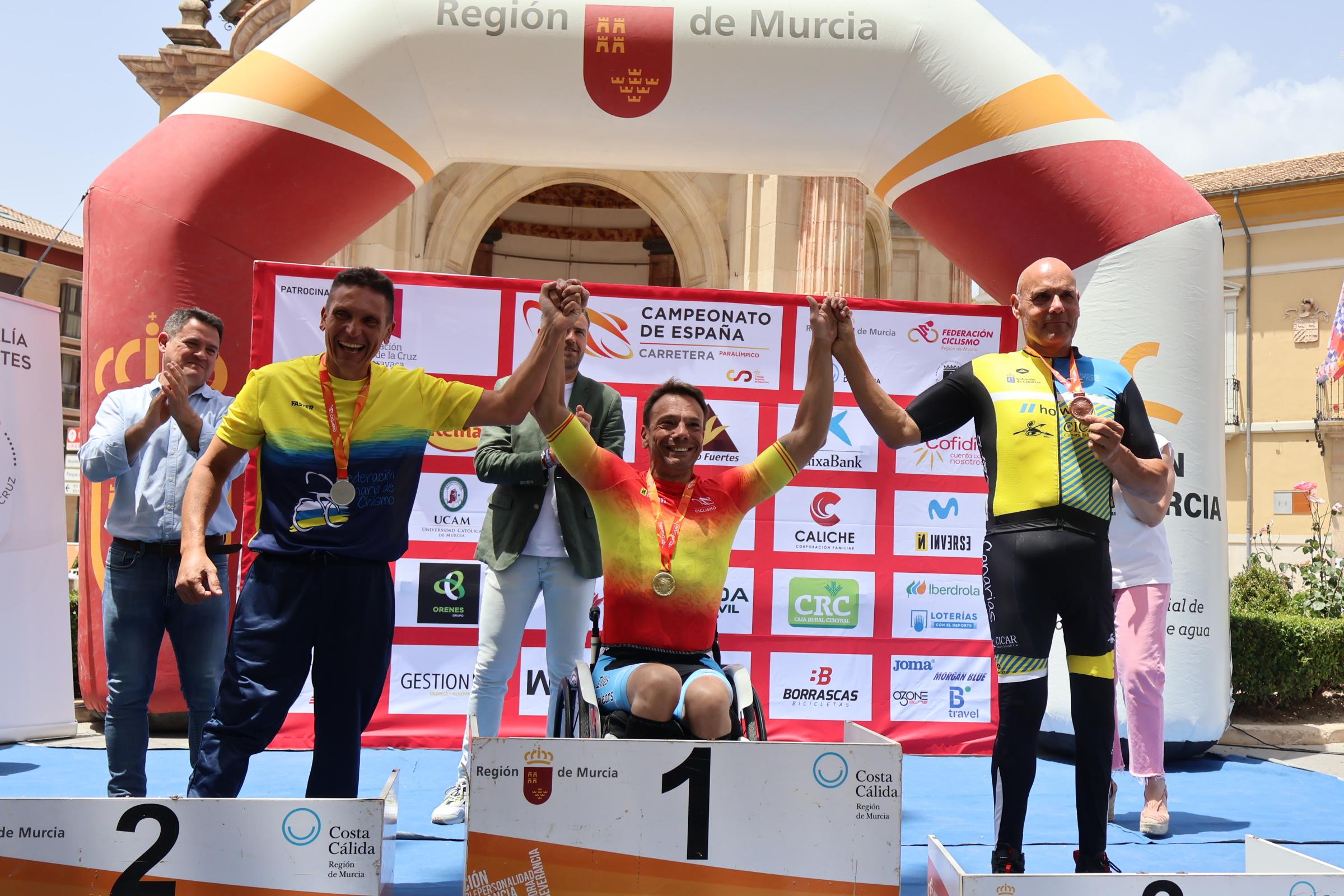 Caravaca de la Cruz cierra con éxito un brillante Campeonato de España de Ciclismo Paralímpico en carretera
