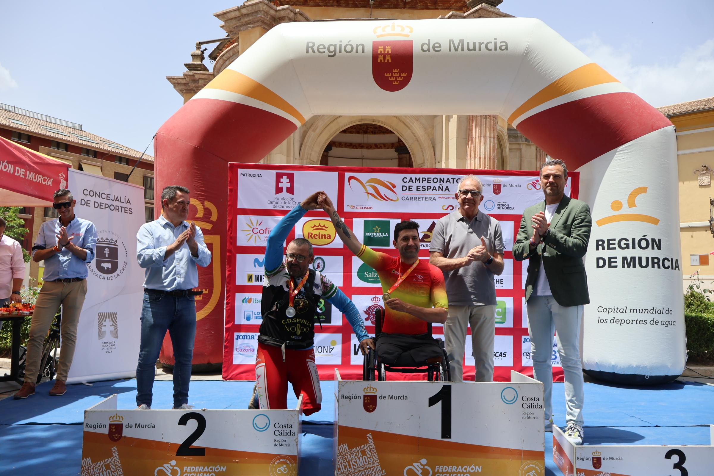 Caravaca de la Cruz cierra con éxito un brillante Campeonato de España de Ciclismo Paralímpico en carretera