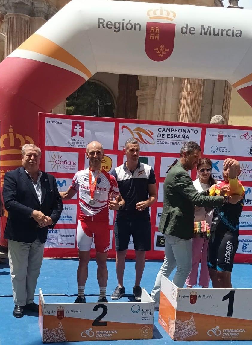 Antonio Marín consigue la medalla de plata en la prueba en Ruta para Sordos del Campeonato de España Paralímpico en Carretera