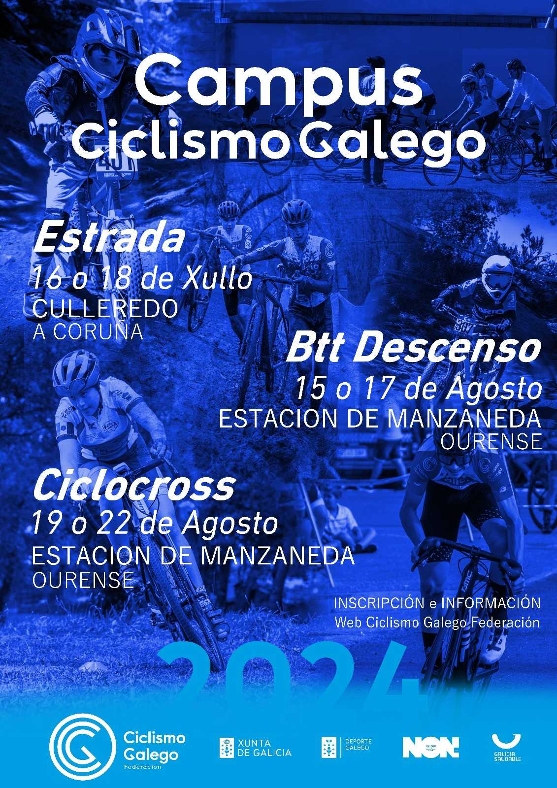 Os tres Campus Ciclismo Galego deste verán abren inscricións