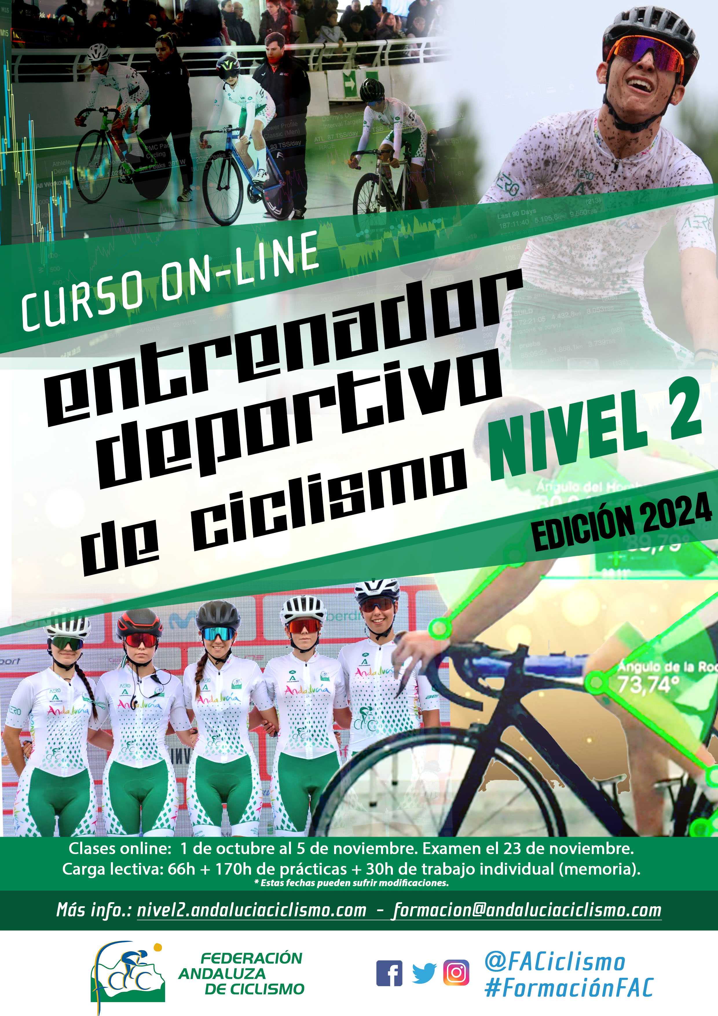 Abierta convocatoria para el Curso Online de Entrenador Deportivo de Ciclismo Nivel 2 2024