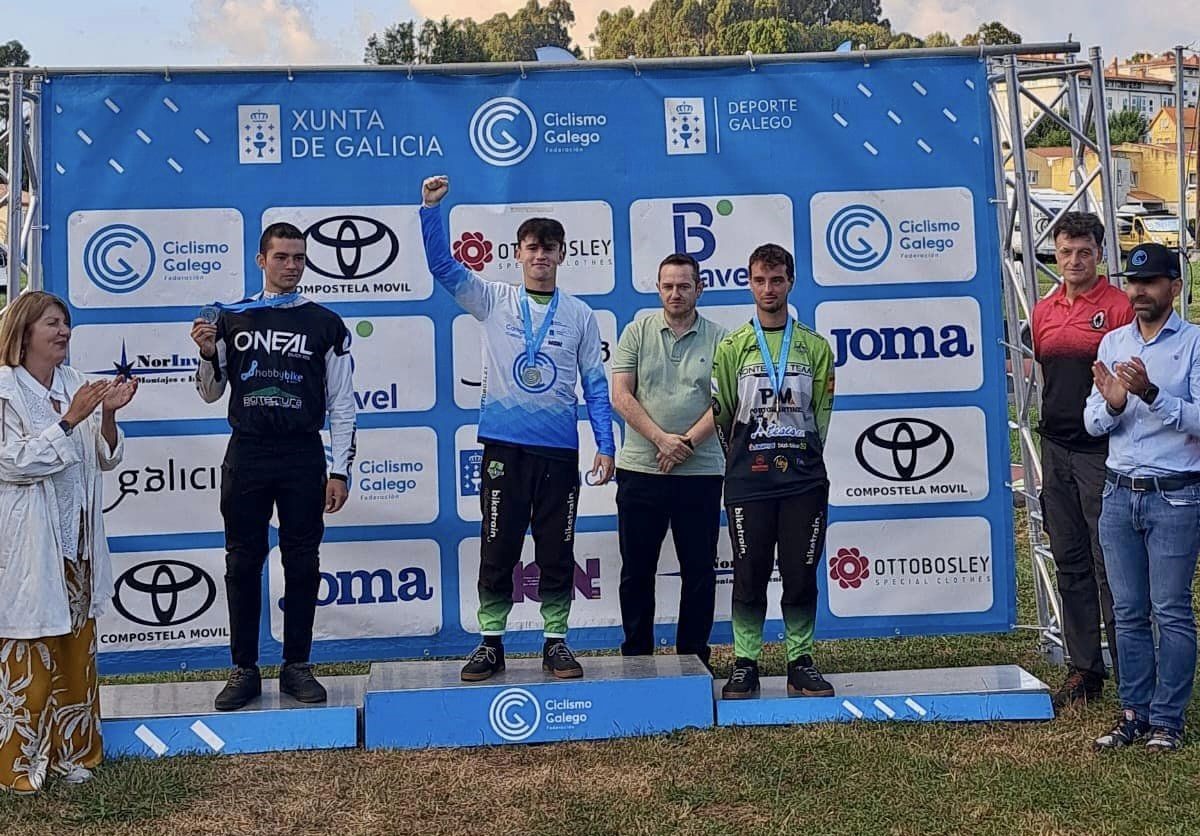 Alba Fernández e Sergio Veiga revalidan a súa hexemonía no Campionato de Galicia de Pump Track