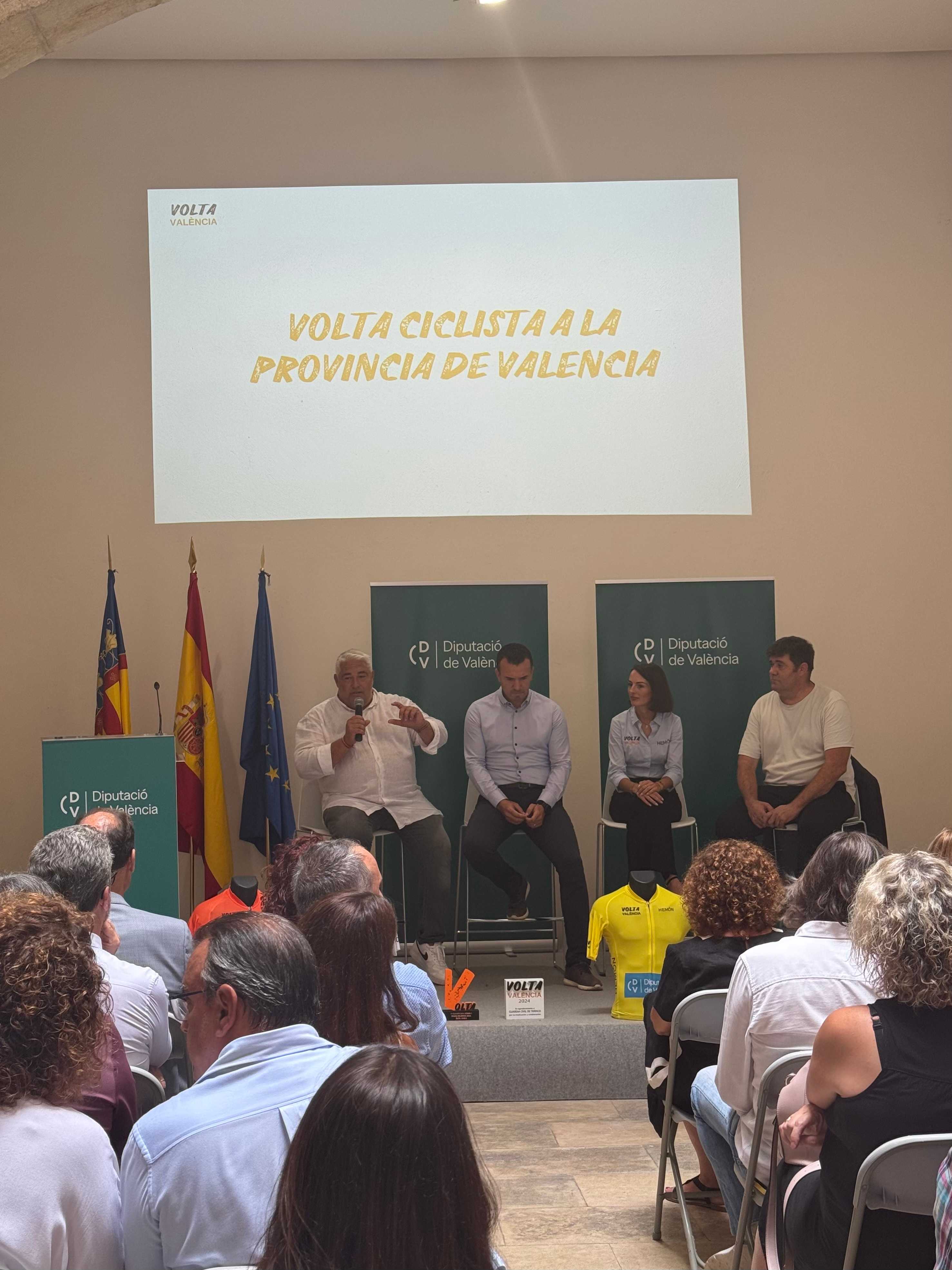 La Diputació de Valencia acoge la presentación de la Volta a Valencia, que se celebrará del 5 al 8 de septiembre con la participación de equipos internacionales