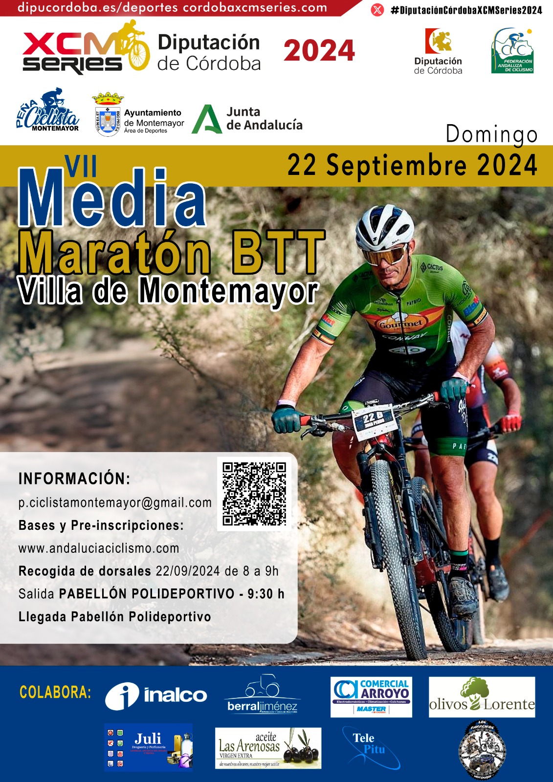 La Media Maratón de Montemayor reactivará las ‘DiputaciónCórdoba XCM Series 2024’