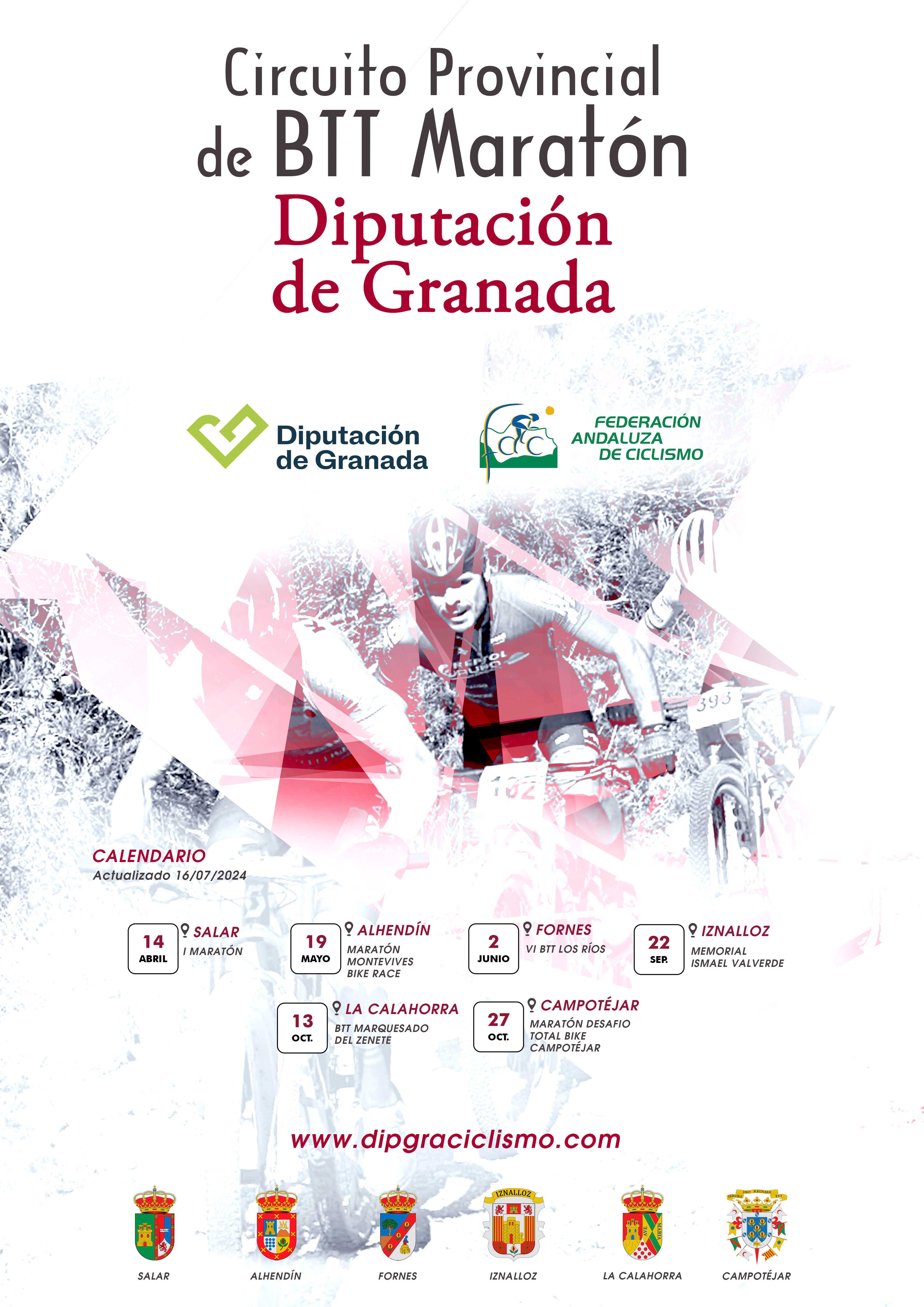 El Provincial BTT Maratón Diputación de Granada volverá a la actividad con la XVI Giganta