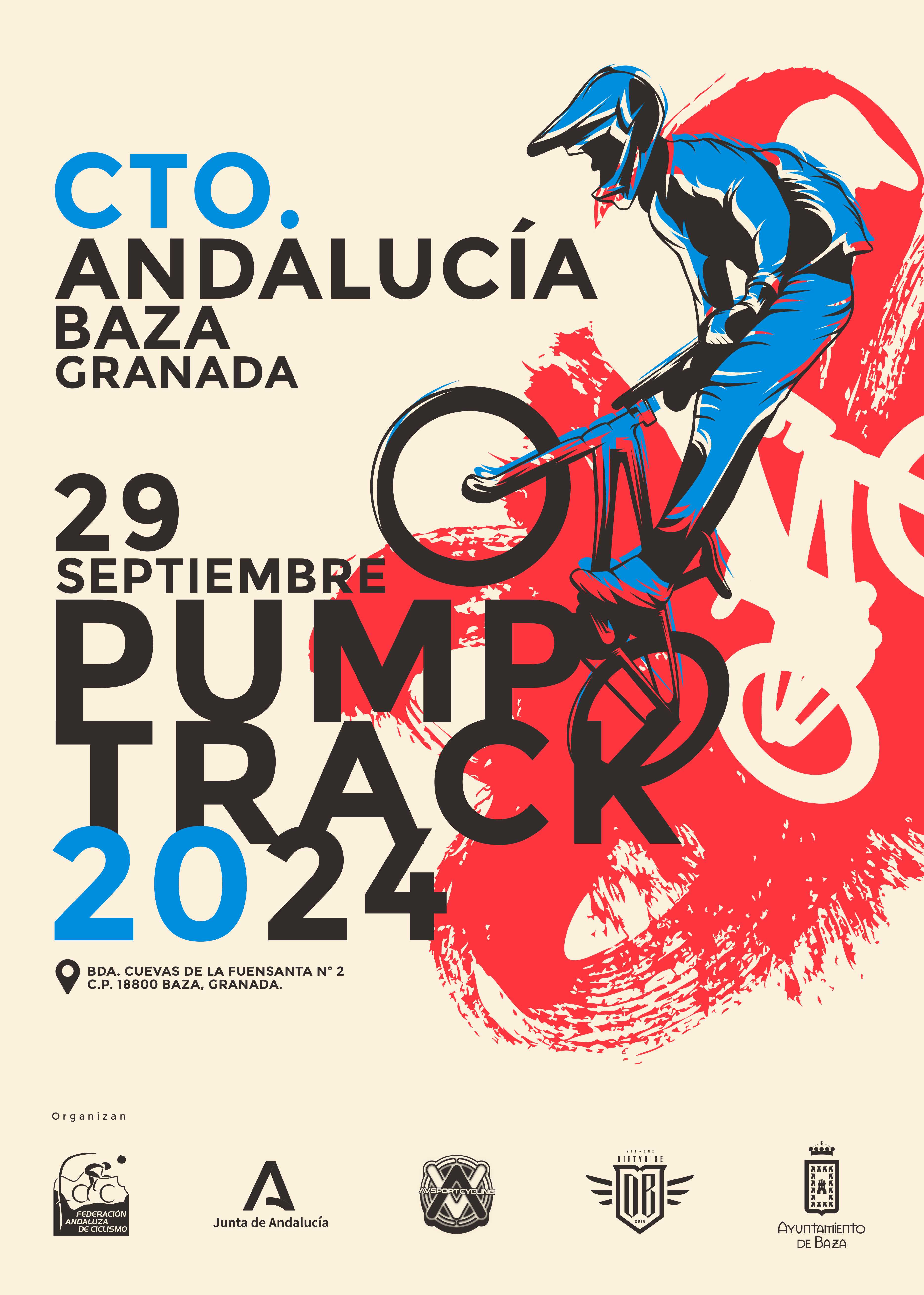 La localidad granadina de Baza acogerá el Campeonato de Andalucía Pump Track 2024