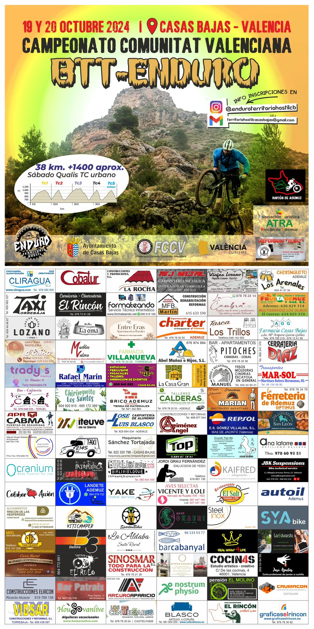 Inscripciones abiertas al Campeonato Comunitat Valenciana de BTT-Enduro