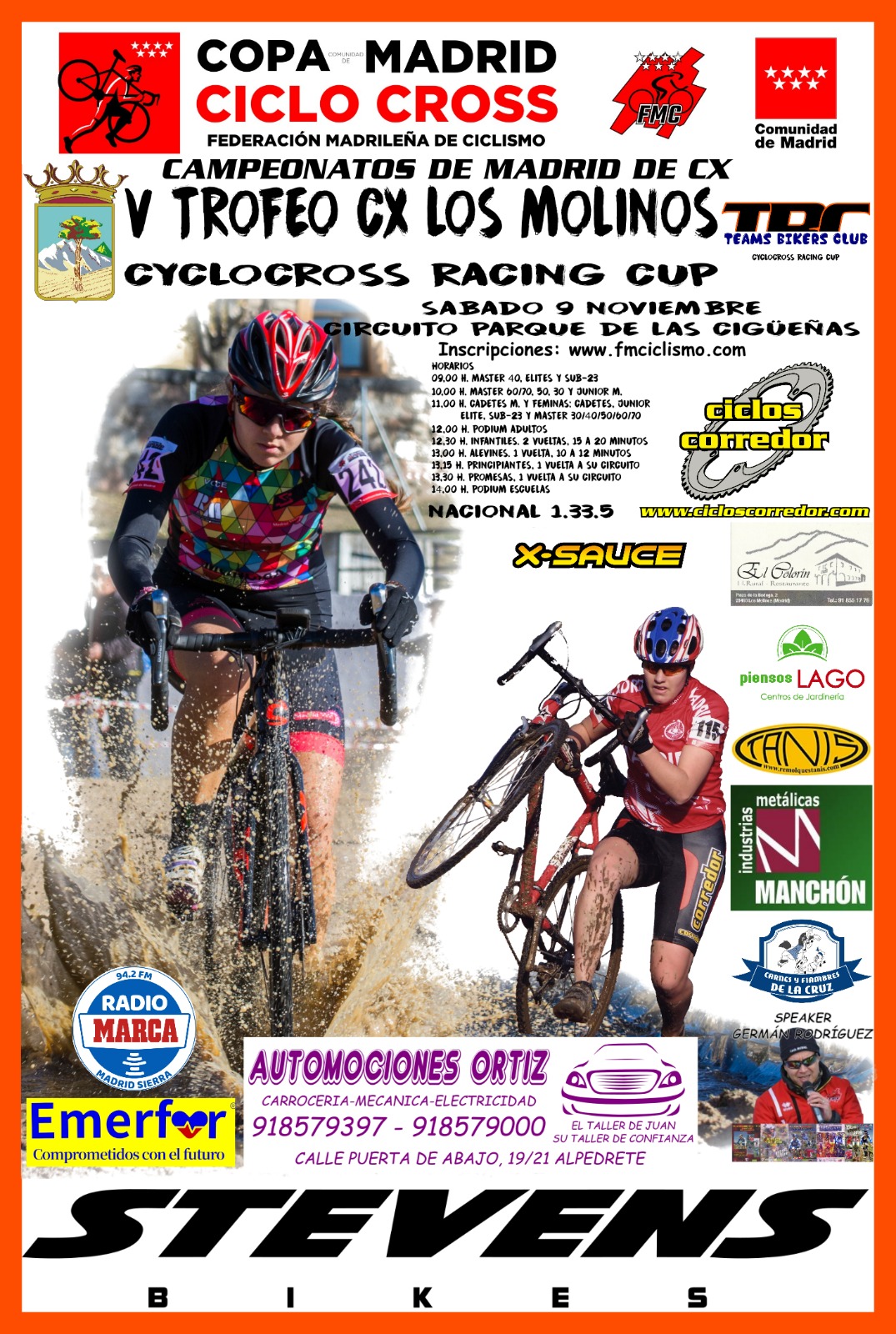 EL CICLOCROSS RETORNA A LOS MOLINOS Y NACE LA CYCLOCROSS RACING CUP