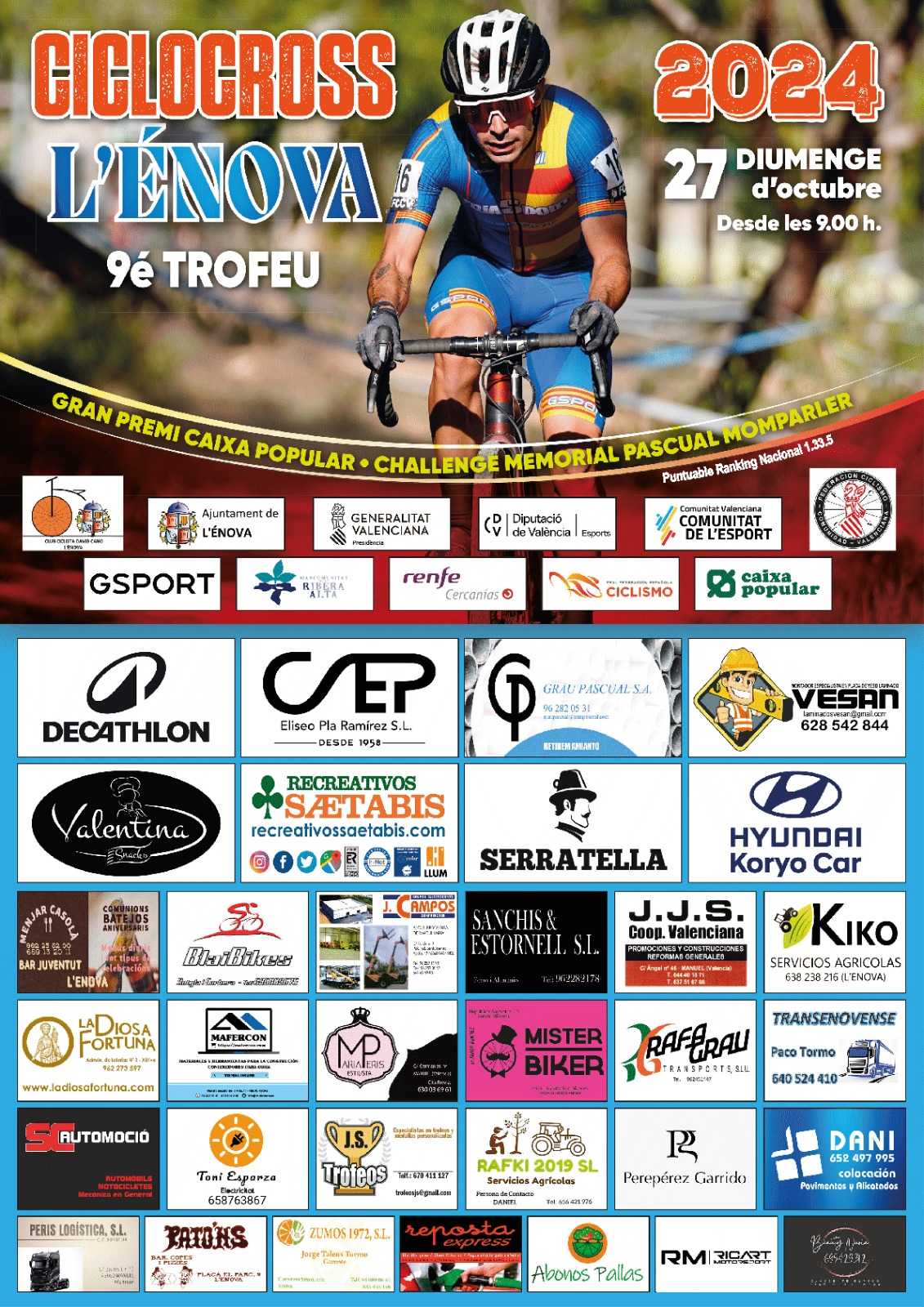 Inscripciones abiertas para la tercera prueba de la Challenge Ciclocross CV