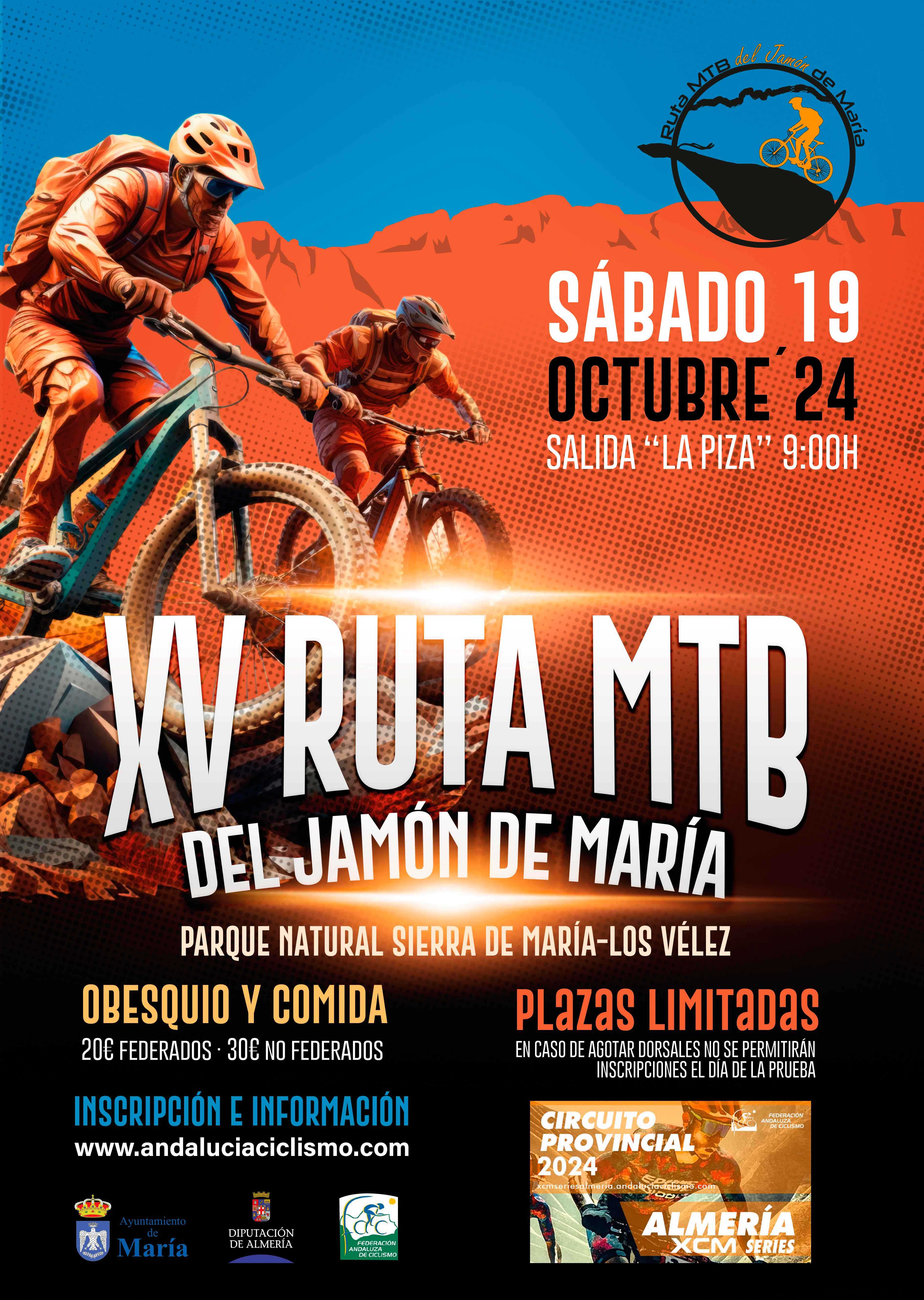 La ‘Ruta BTT del Jamón de María’ cerrará las XCM Series Almería 2024