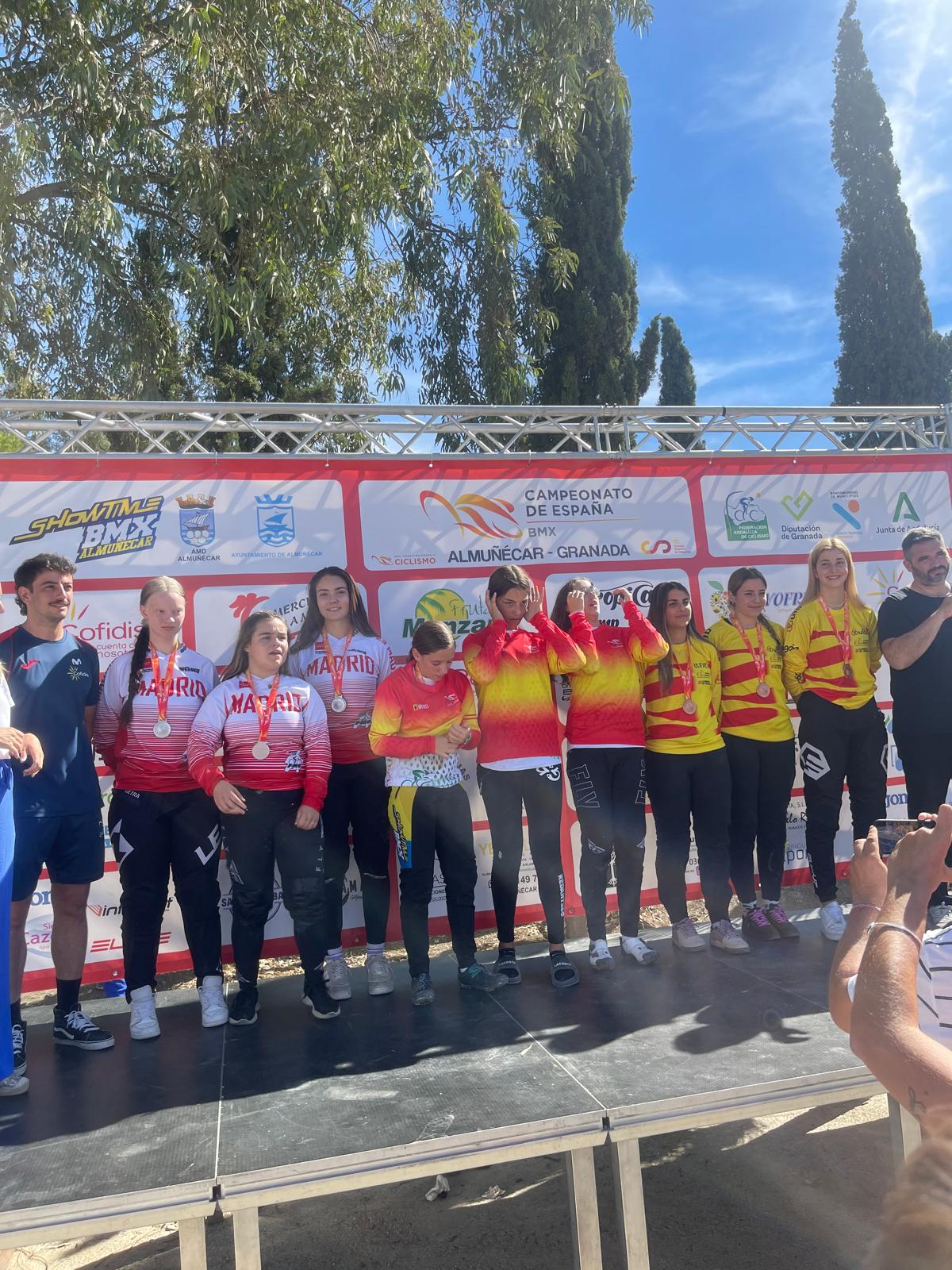 Madrid brilla en los Nacionales de BMX en Almuñécar con destacados triunfos