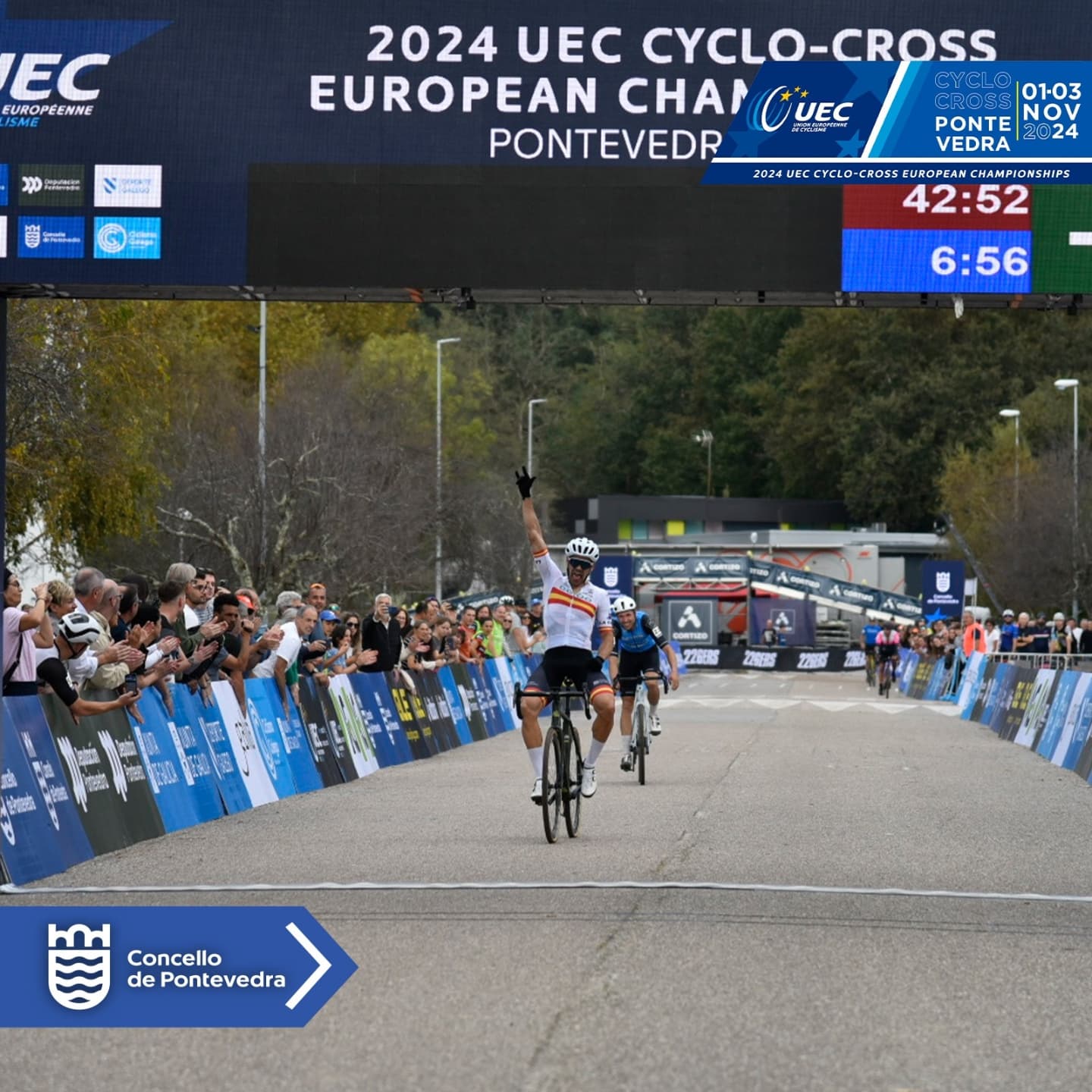 Isaac Suárez se proclama Campeón de Europa de Ciclocross Máster 45-49 en Pontevedra