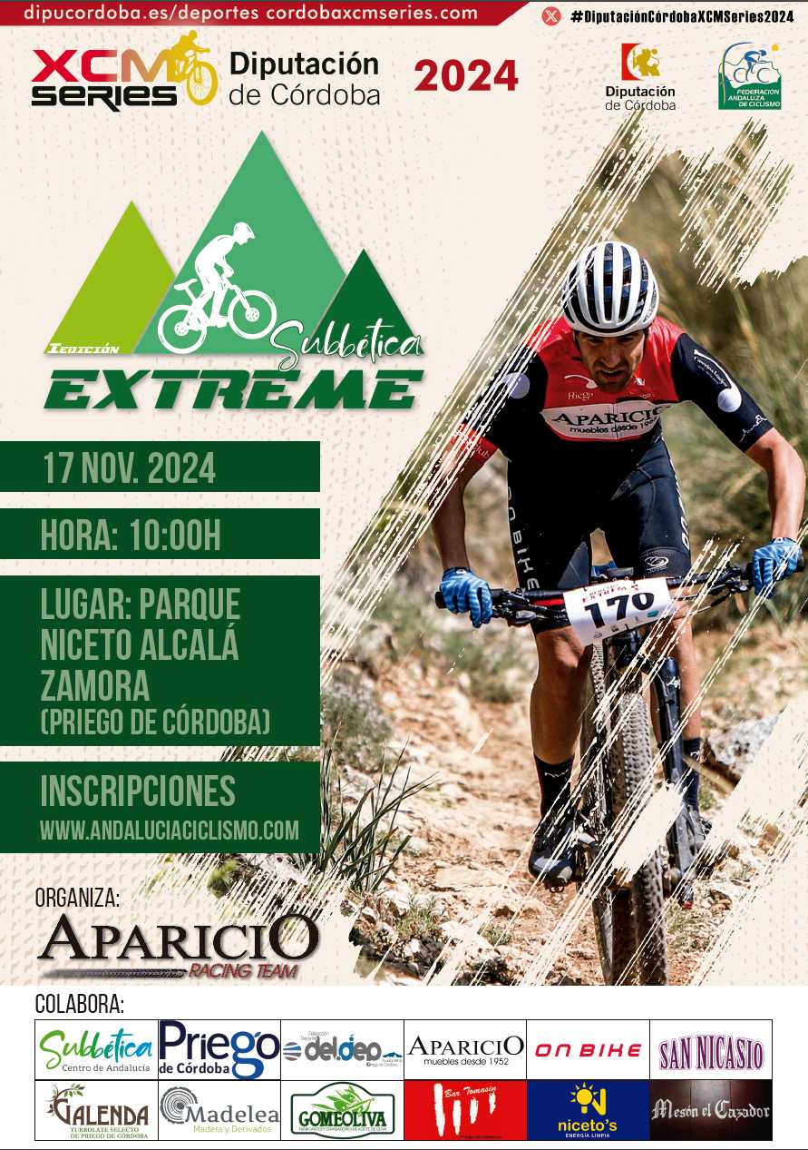 La ‘I Subbética Extreme’ decidirá las ‘DiputaciónCórdoba XCM Series 2024’