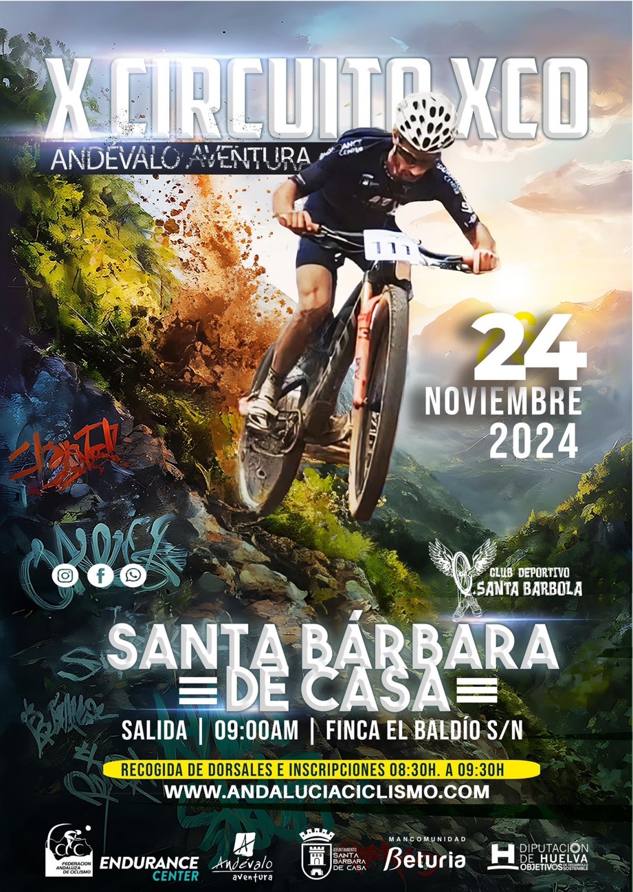 El Circuito Diputación Huelva XCO 2024 finalizará en Santa Bárbara de Casa