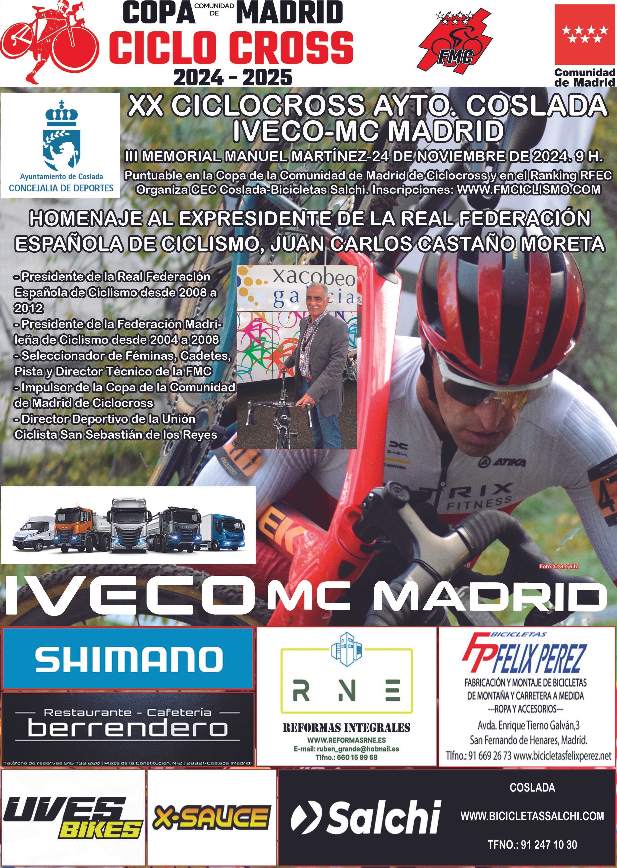 El GP de Ciclocross de Coslada-IVECO-MC Madrid cumple su 20ª edición