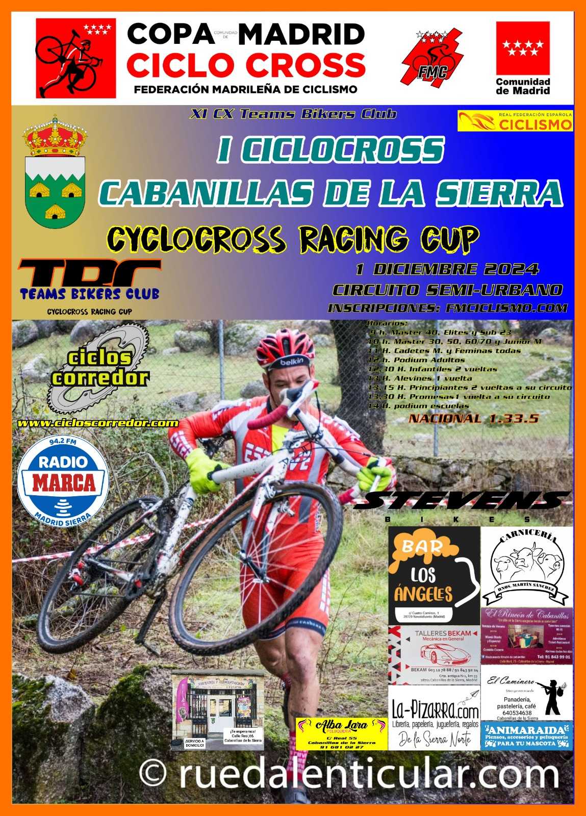 EL 1 DE DICIEMBRE EL MEJOR CICLOCROSS SE ESTRENA EN CABANILLAS DE LA SIERRA