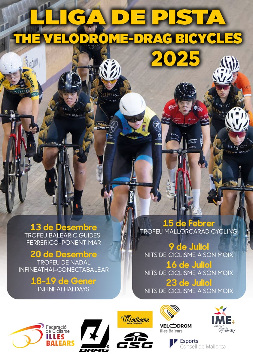 ESTE DICIEMBRE ARRANCA LA LLIGA DE PISTA THE VELODROME-DRAG BICYCLES 2025