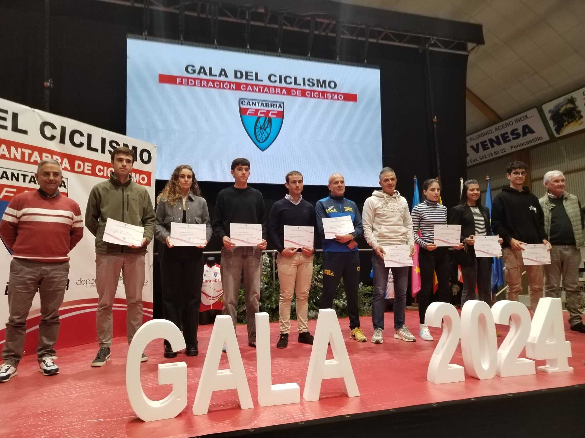 Se celebró la Gala del Ciclismo Cántabro 2024 en Camargo