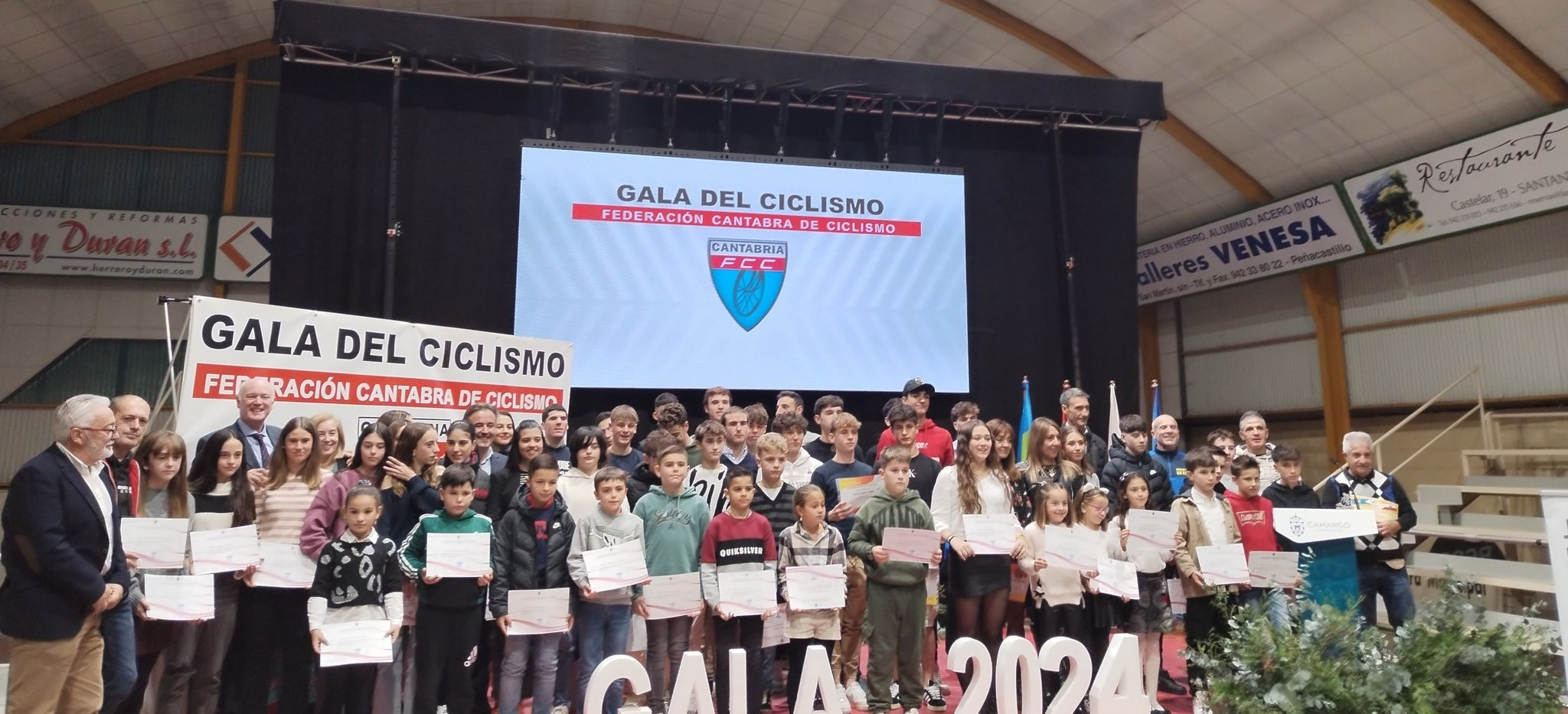 Se celebró la Gala del Ciclismo Cántabro 2024 en Camargo