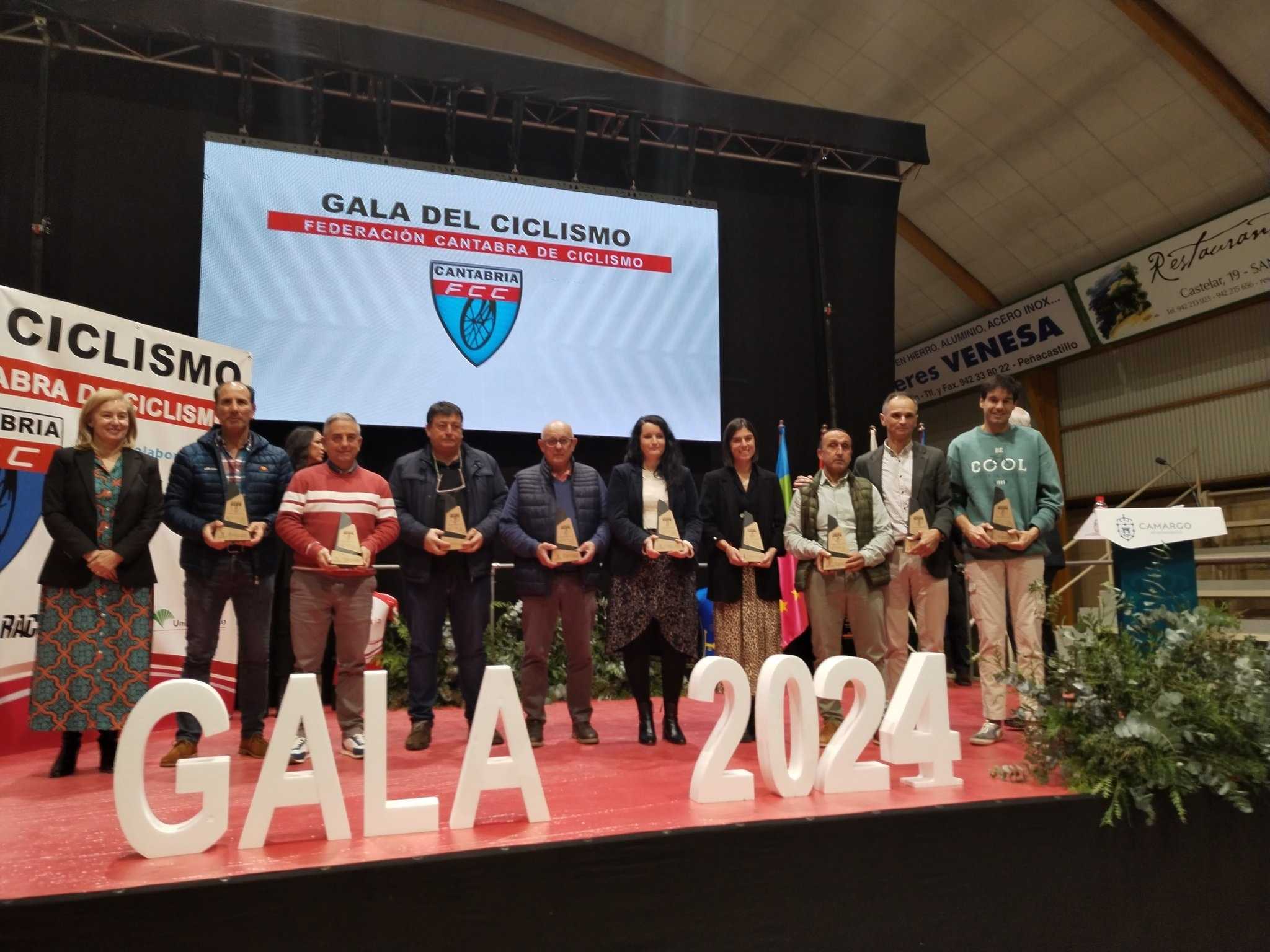 Se celebró la Gala del Ciclismo Cántabro 2024 en Camargo