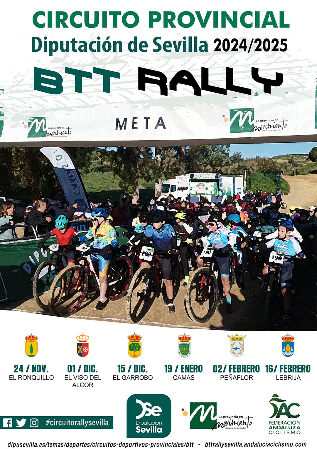 El Circuito Diputación de Sevilla BTT Rally 2024/25 visitará El Garrobo