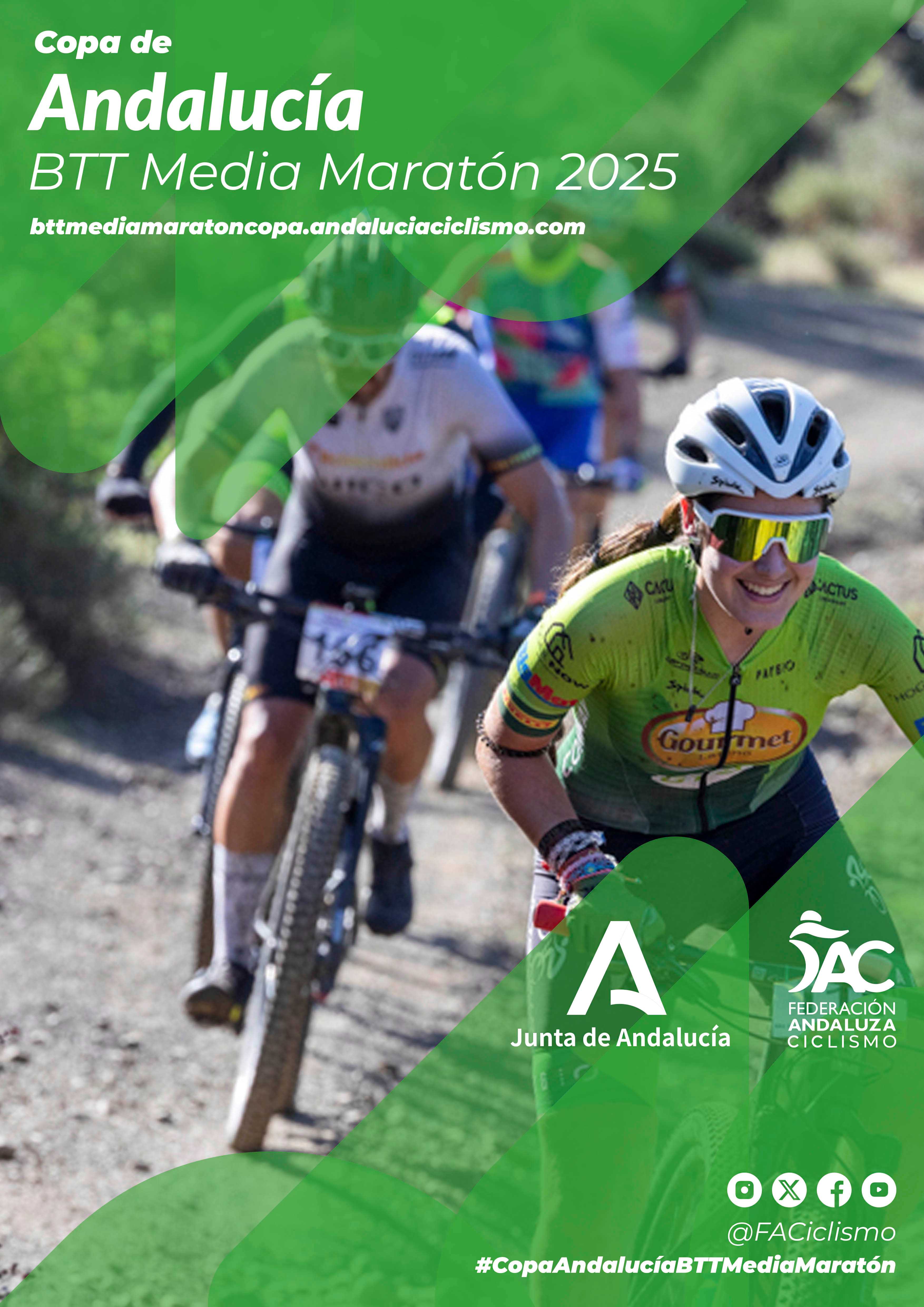 Fechas de la Copa Andalucía BTT XCO, Maratón y Media Maratón 2025