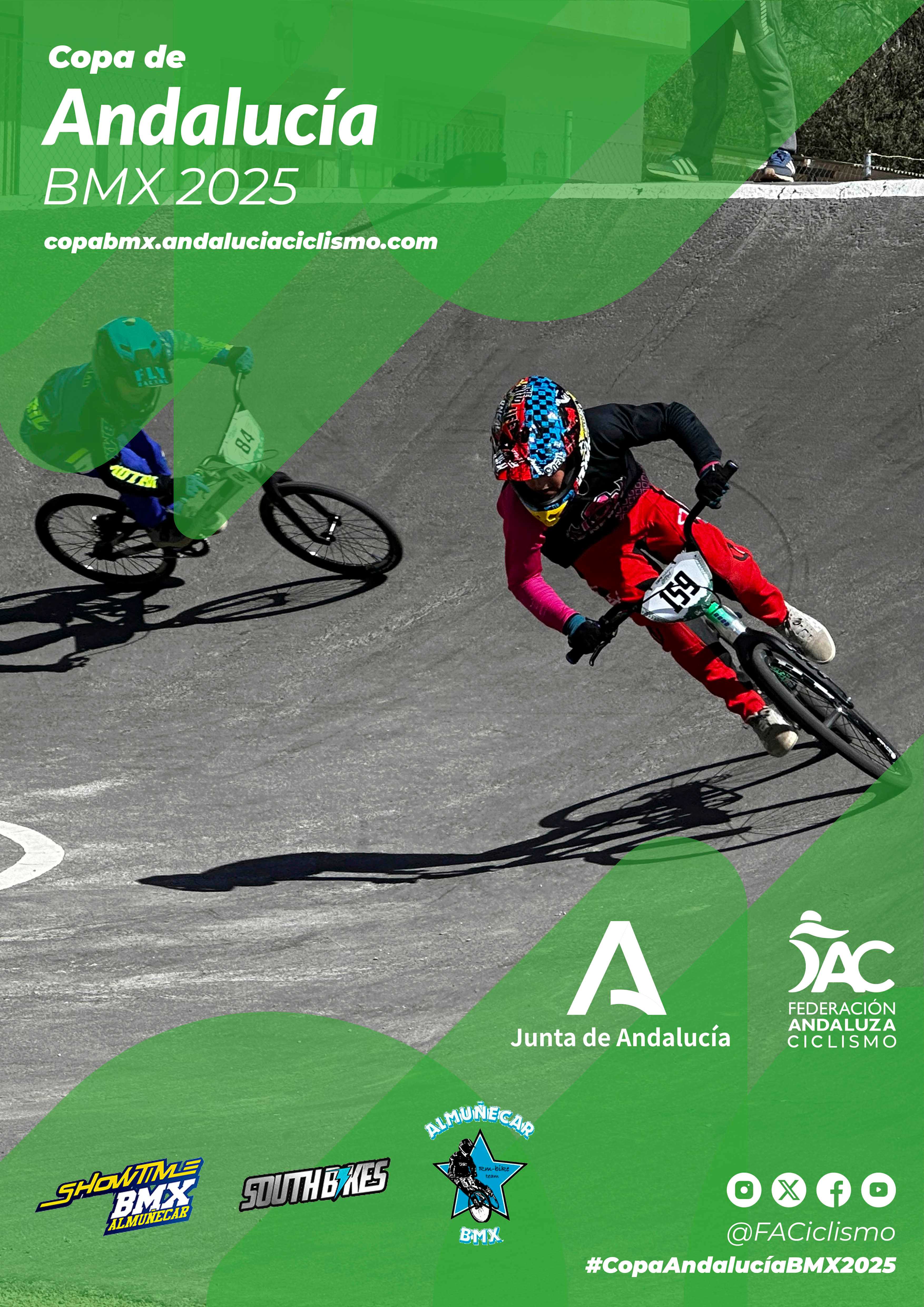 Fechas del Campeonato y de la Copa Andalucía BMX 2025