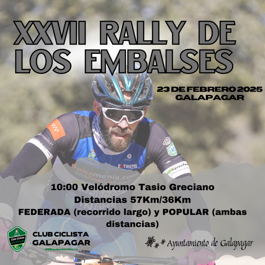 El Rally de los Embalses celebra su XXVII edición el 23 de febrero