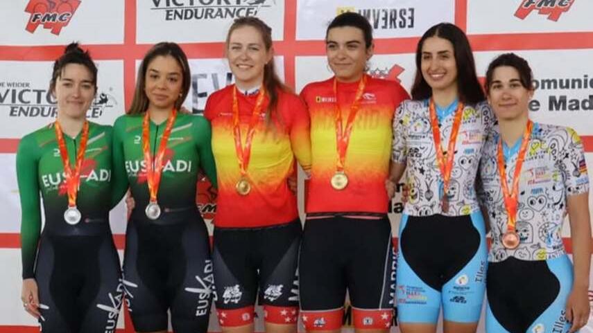 Los-pistards-madrilenos-se-hacen-con-2-oros-y-2-platas-en-el-Campeonato-de-Espana-de-omnium-y-Madison-