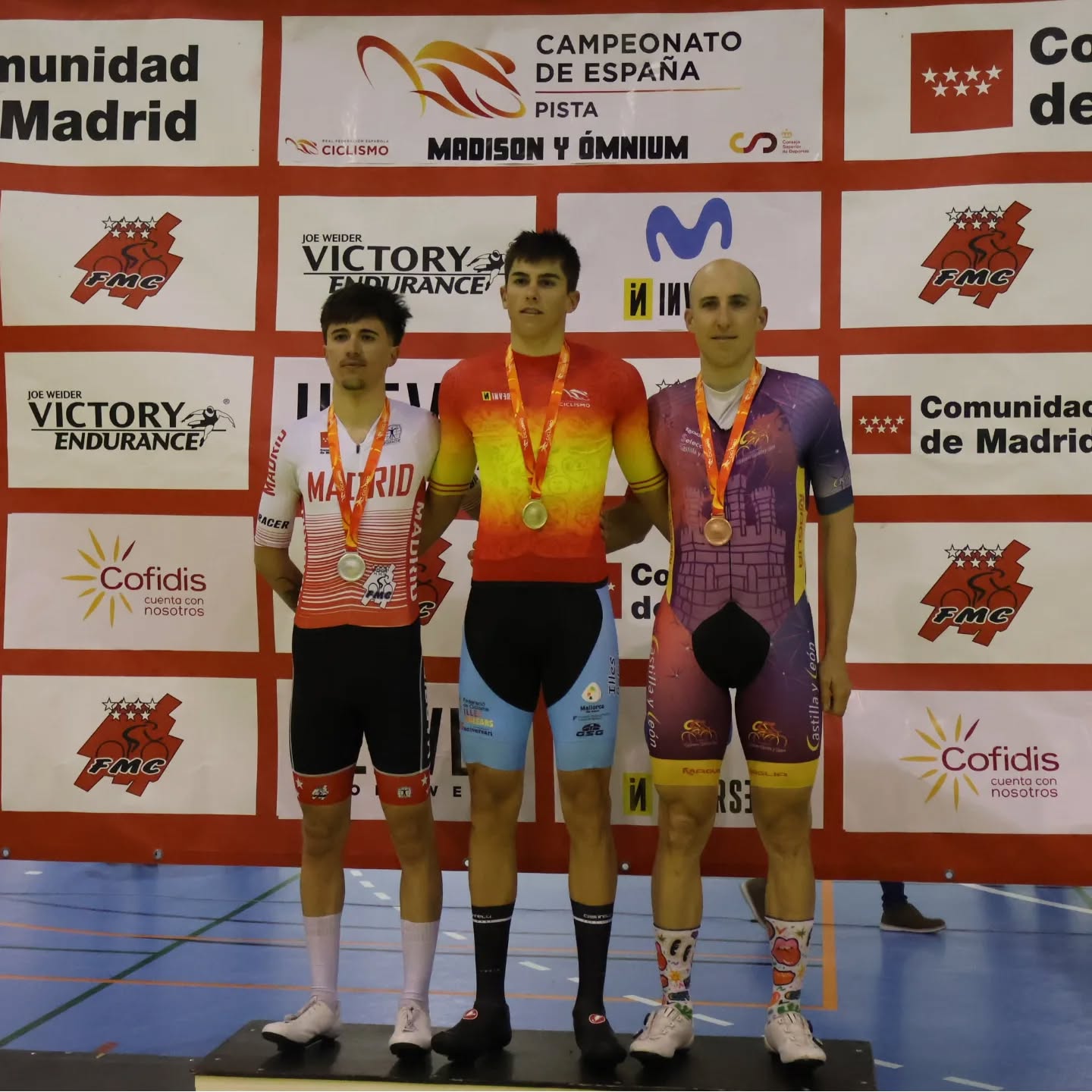 Los pistards madrileños se hacen con 2 oros y 2 platas en el Campeonato de España de Ómnium y Madison