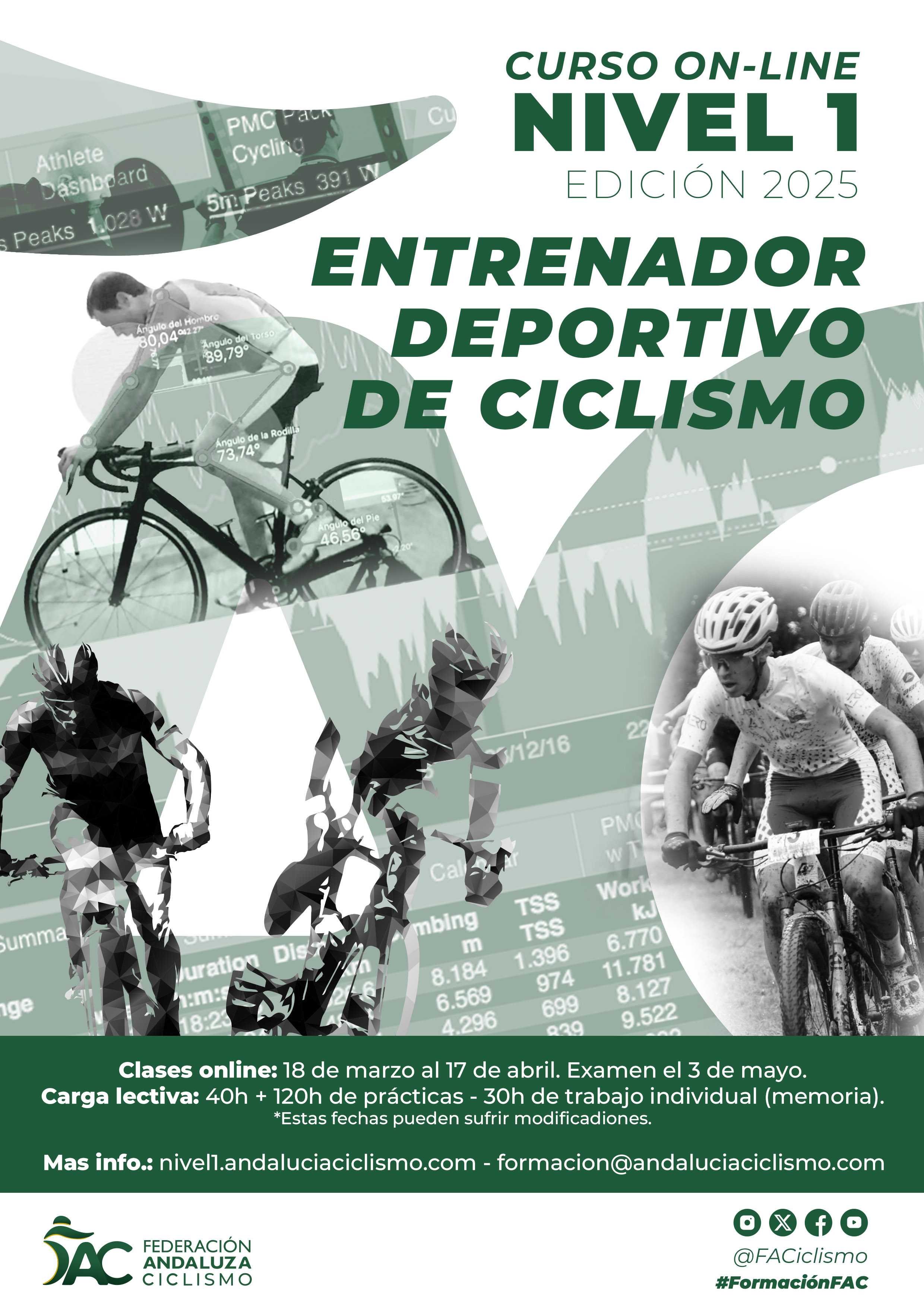 Abierta convocatoria para el Curso Online de Entrenador Deportivo de Ciclismo Nivel 1 2025