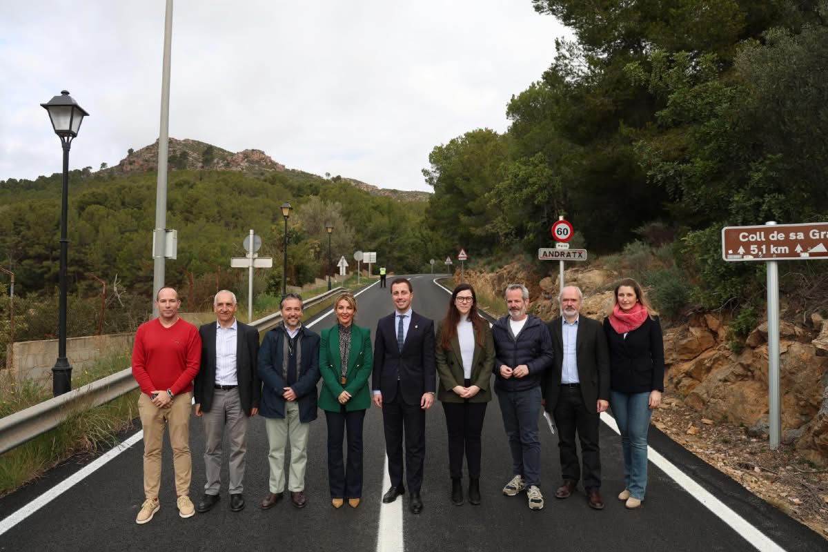 Inaugurada la reforma de la carretera Andratx-Estellencs y la travesía de Banyalbufar