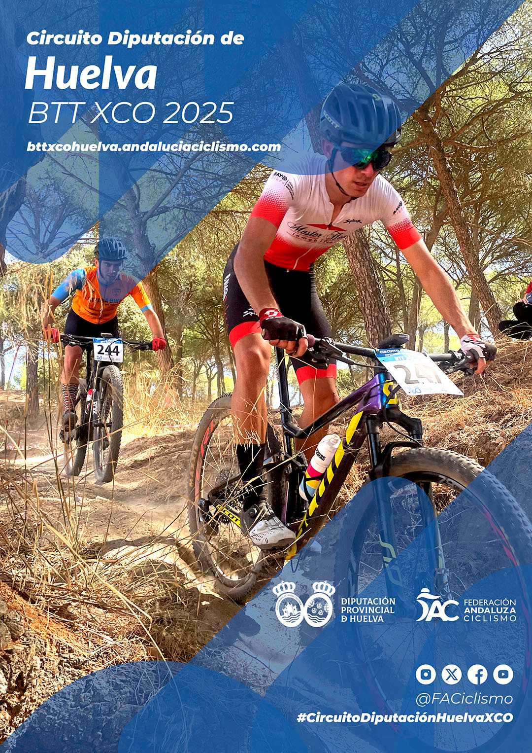 Fechas del Circuito Diputación de Huelva de BTT XCO 2025