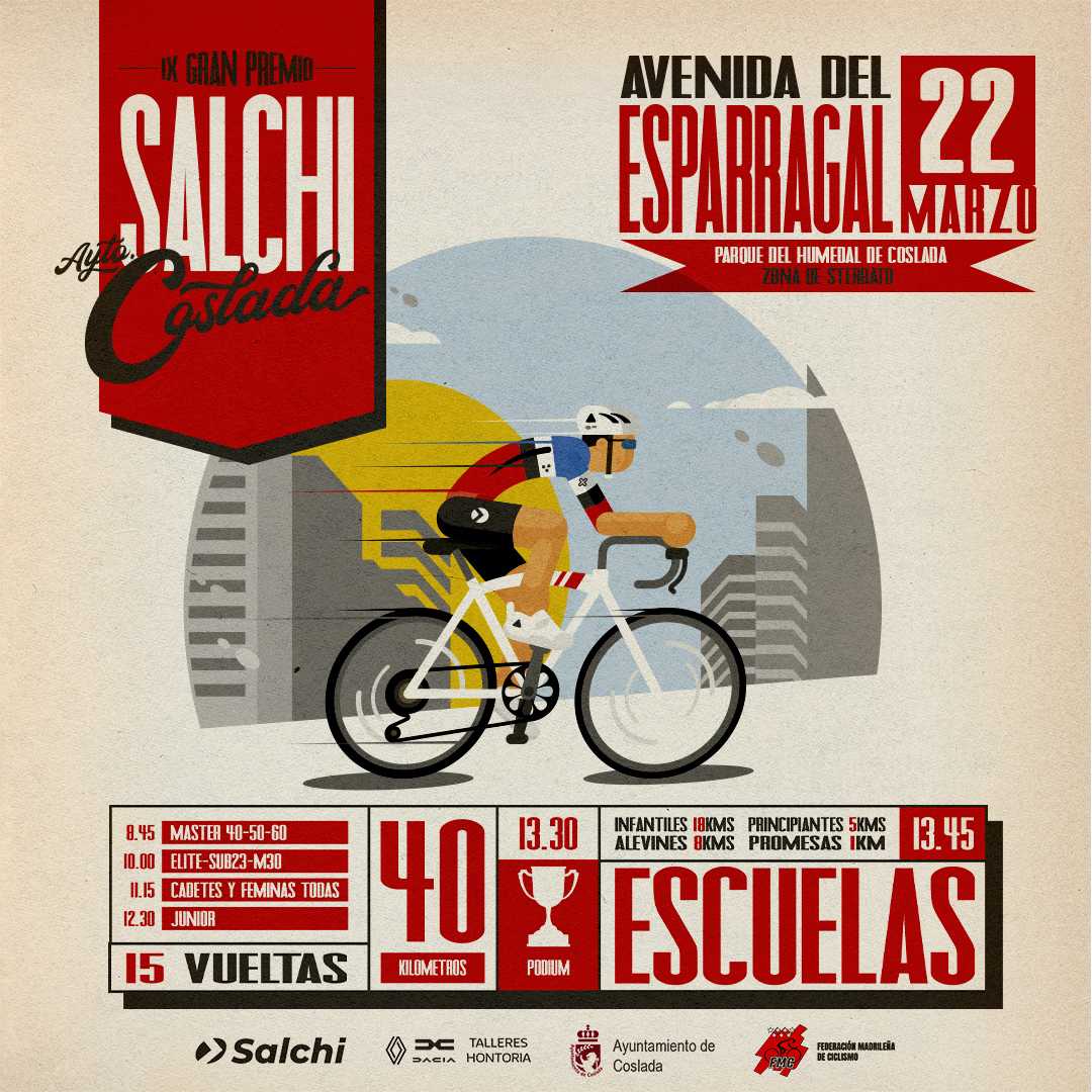 Abiertas las inscripciones para el IV GRAN PREMIO SALCHI-AYUNTAMIENTO DE COSLADA del 22 de marzo