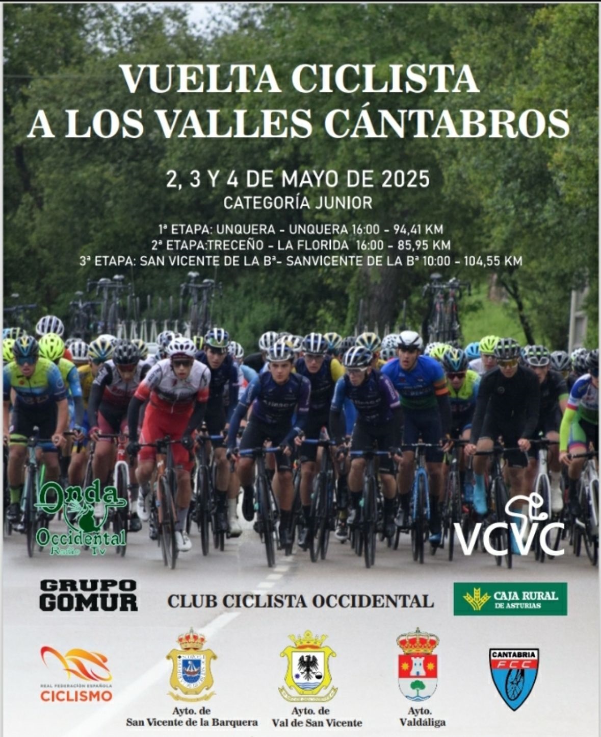 La Vuelta a los Valles Cántabros junior y el inicio de las pruebas de base con la Reunión de Escuelas en Sarón, citas del fin de semana ciclista