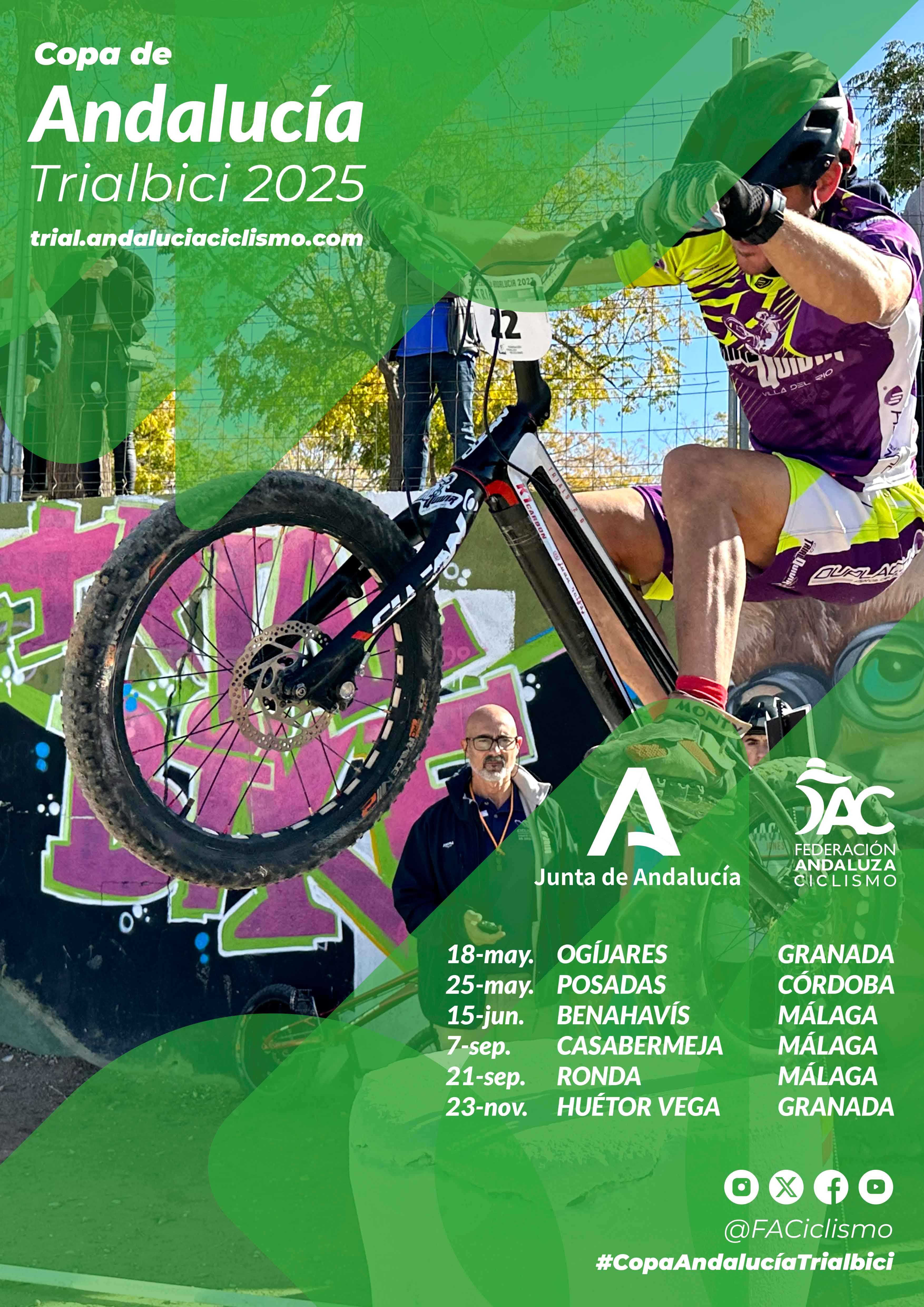 La Copa Andalucía Trialbici 2025 comenzará en Ogíjares