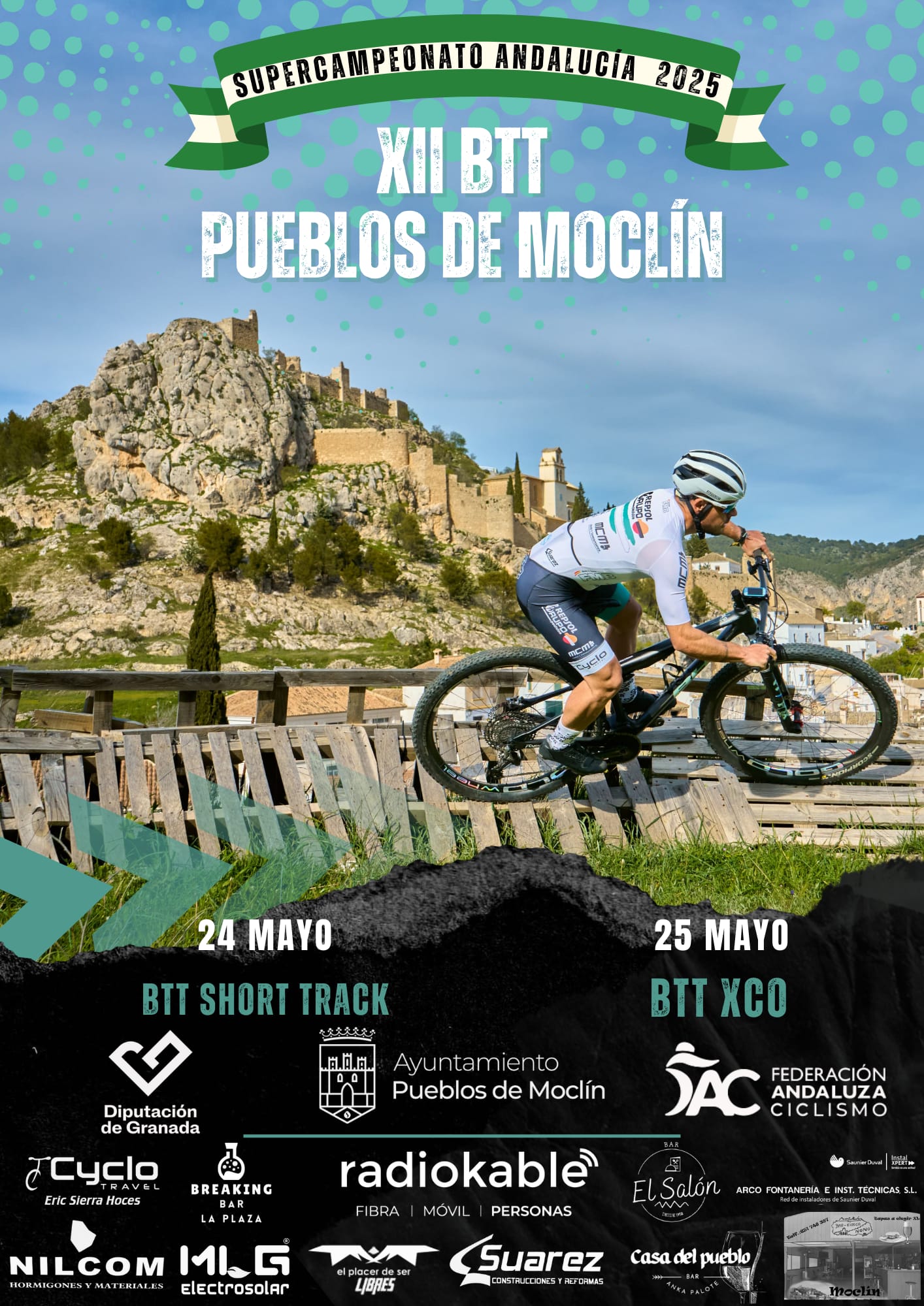 Espectacular doble cita en Moclín con el SuperCampeonato de Andalucía BTT 2025