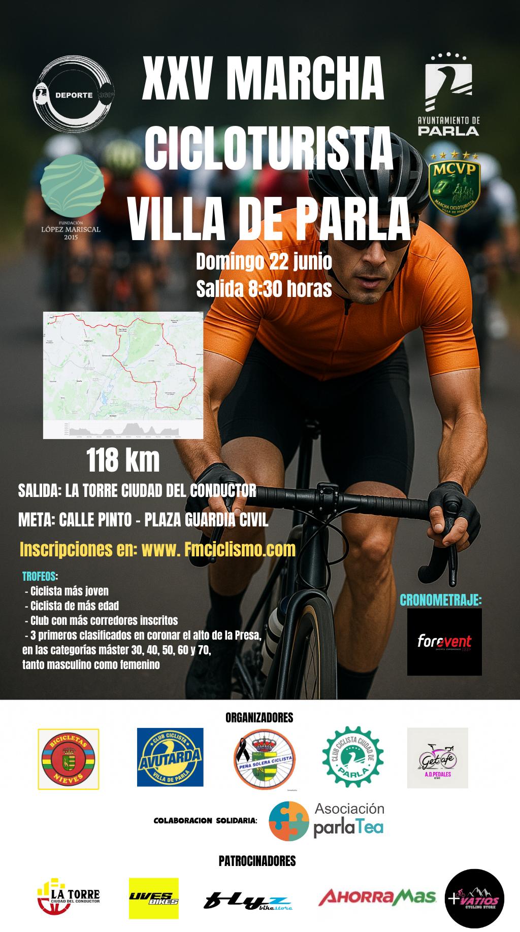 LA MARCHA CICLOTURISTA VILLA DE PARLA CUMPLE SU 25 ANIVERSARIO