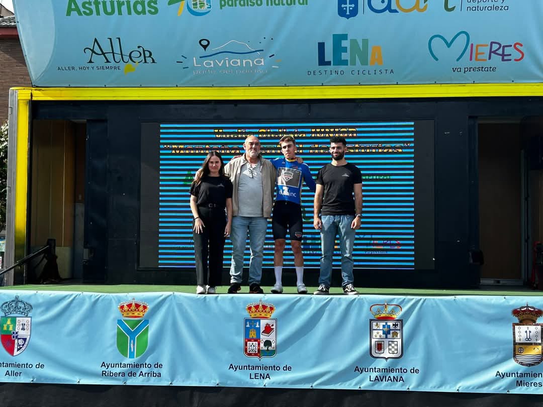 Benjamín Noval conquista la tercera etapa y lidera la general en la Vuelta a la Montaña Central de Asturias Junior