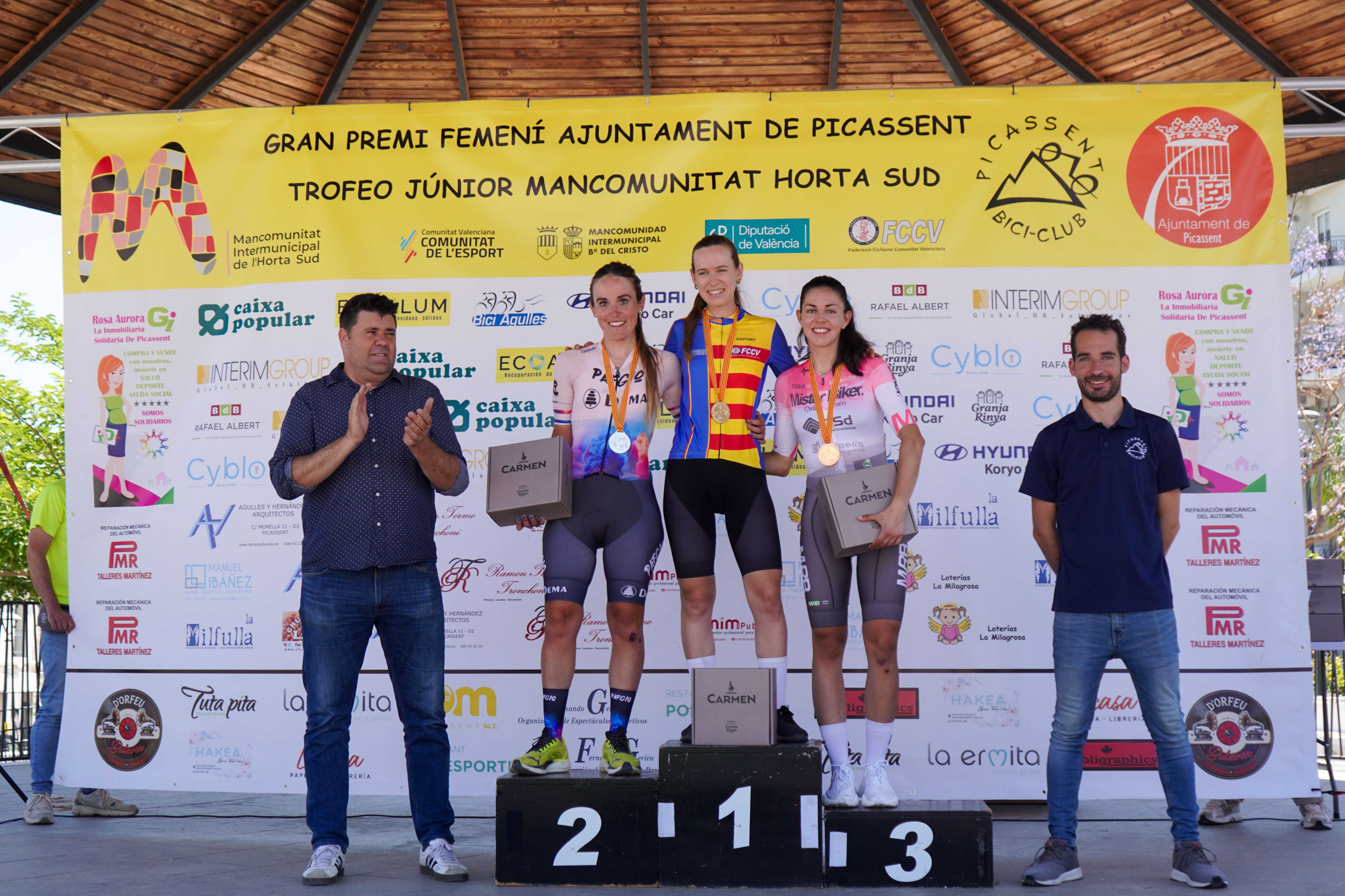 Éxito rotundo en el VII Gran Premi Femení Ajuntament de Picassent, sede del Campeonato Autonómico de Ruta Féminas