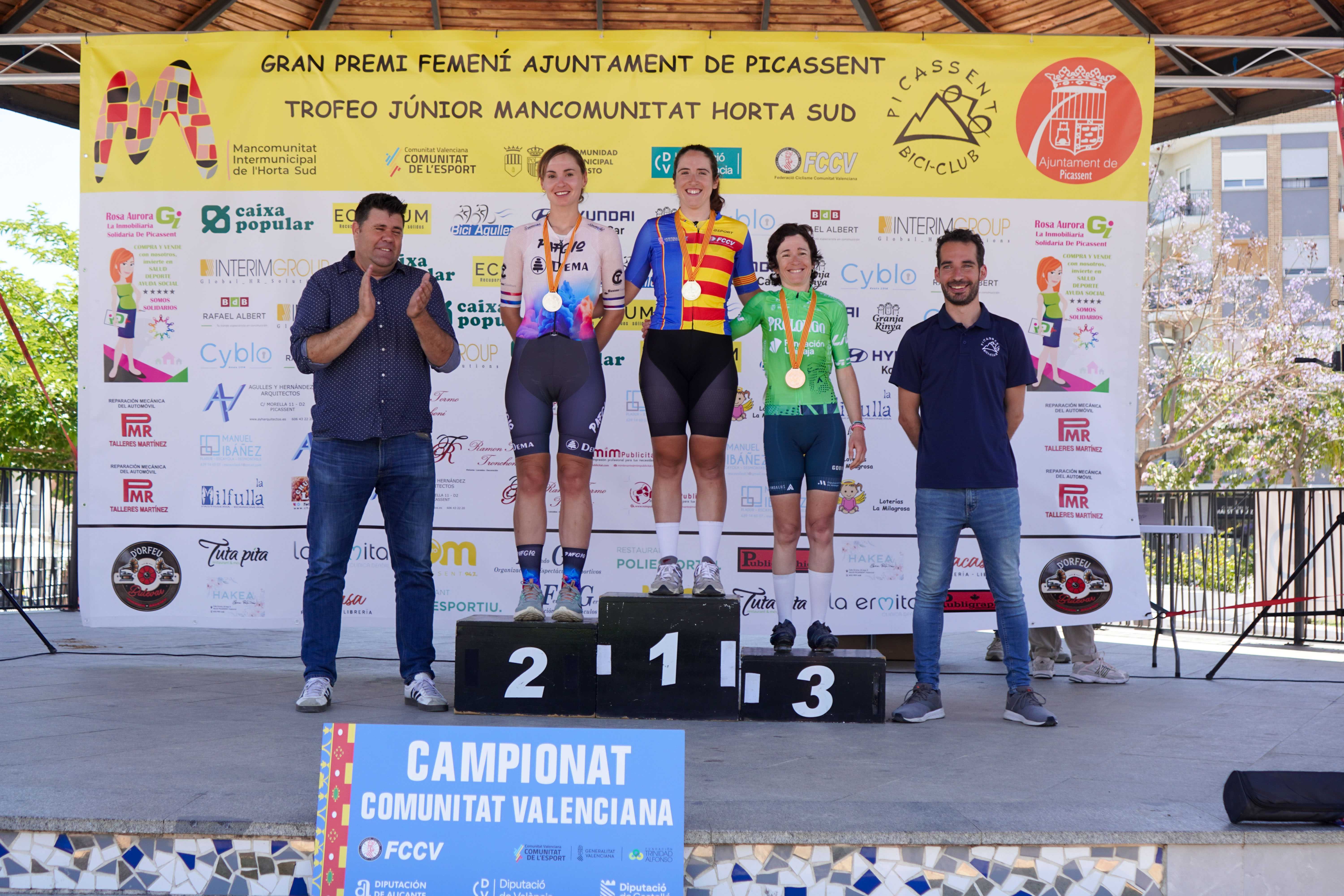 Éxito rotundo en el VII Gran Premi Femení Ajuntament de Picassent, sede del Campeonato Autonómico de Ruta Féminas
