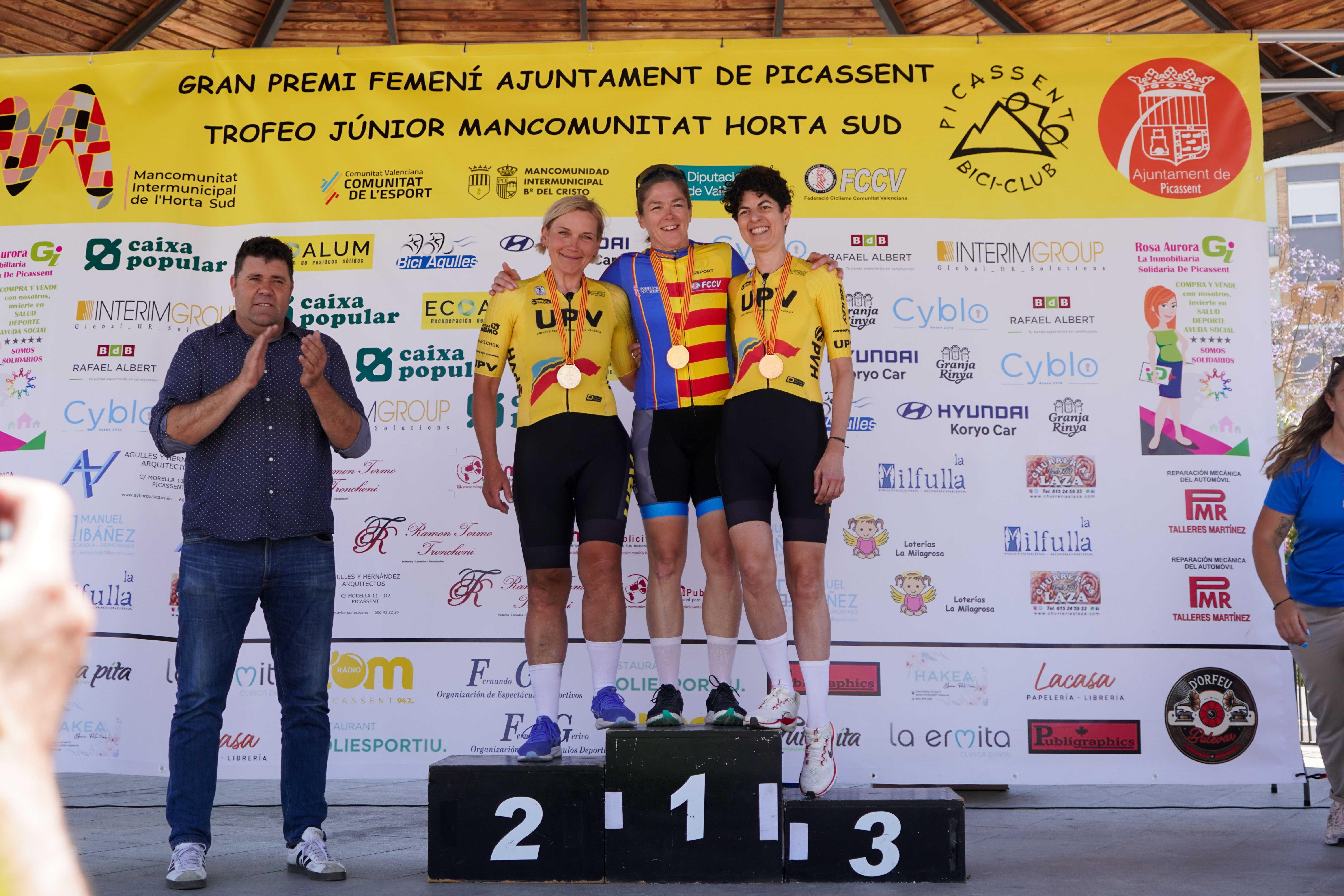 Éxito rotundo en el VII Gran Premi Femení Ajuntament de Picassent, sede del Campeonato Autonómico de Ruta Féminas