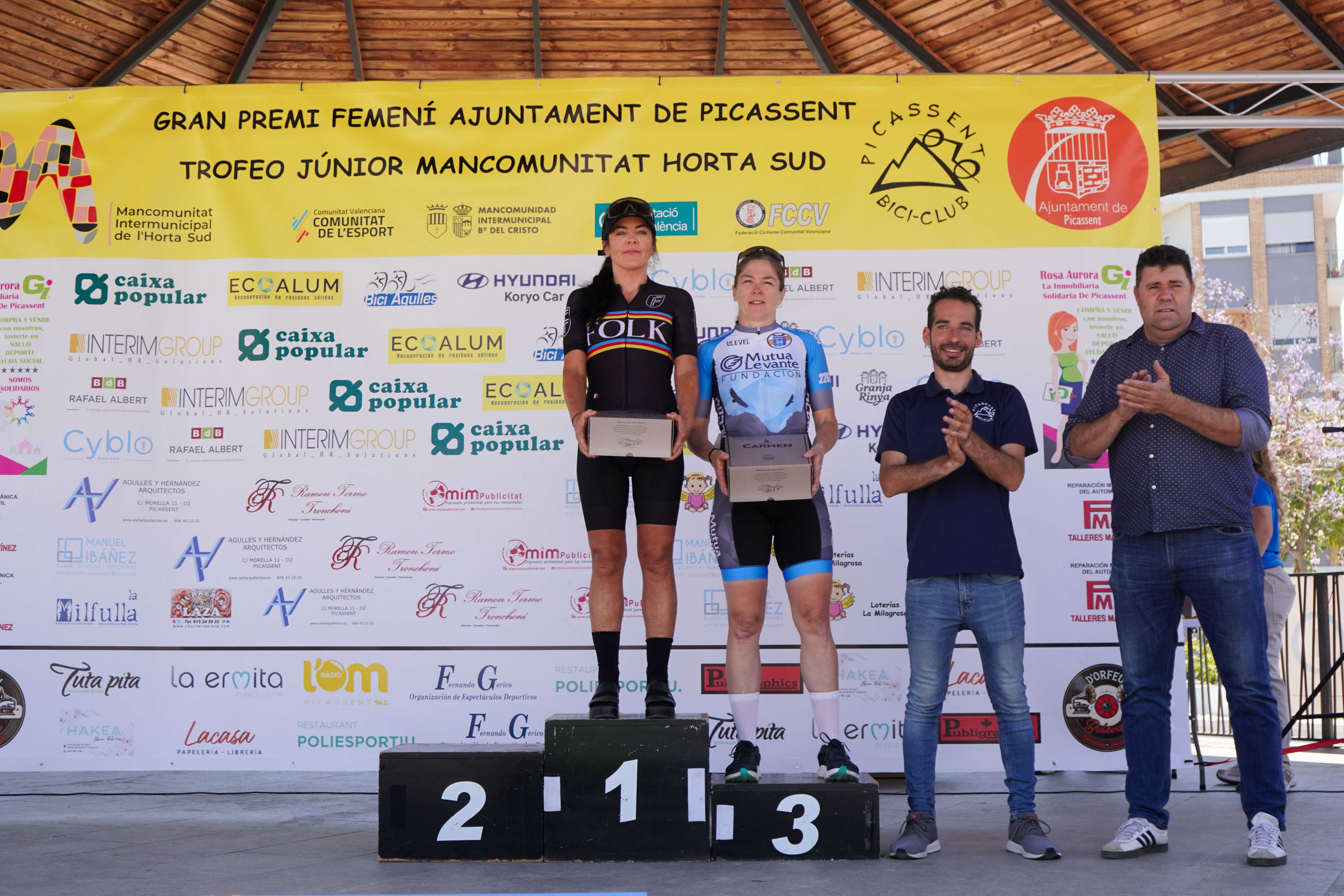 Éxito rotundo en el VII Gran Premi Femení Ajuntament de Picassent, sede del Campeonato Autonómico de Ruta Féminas