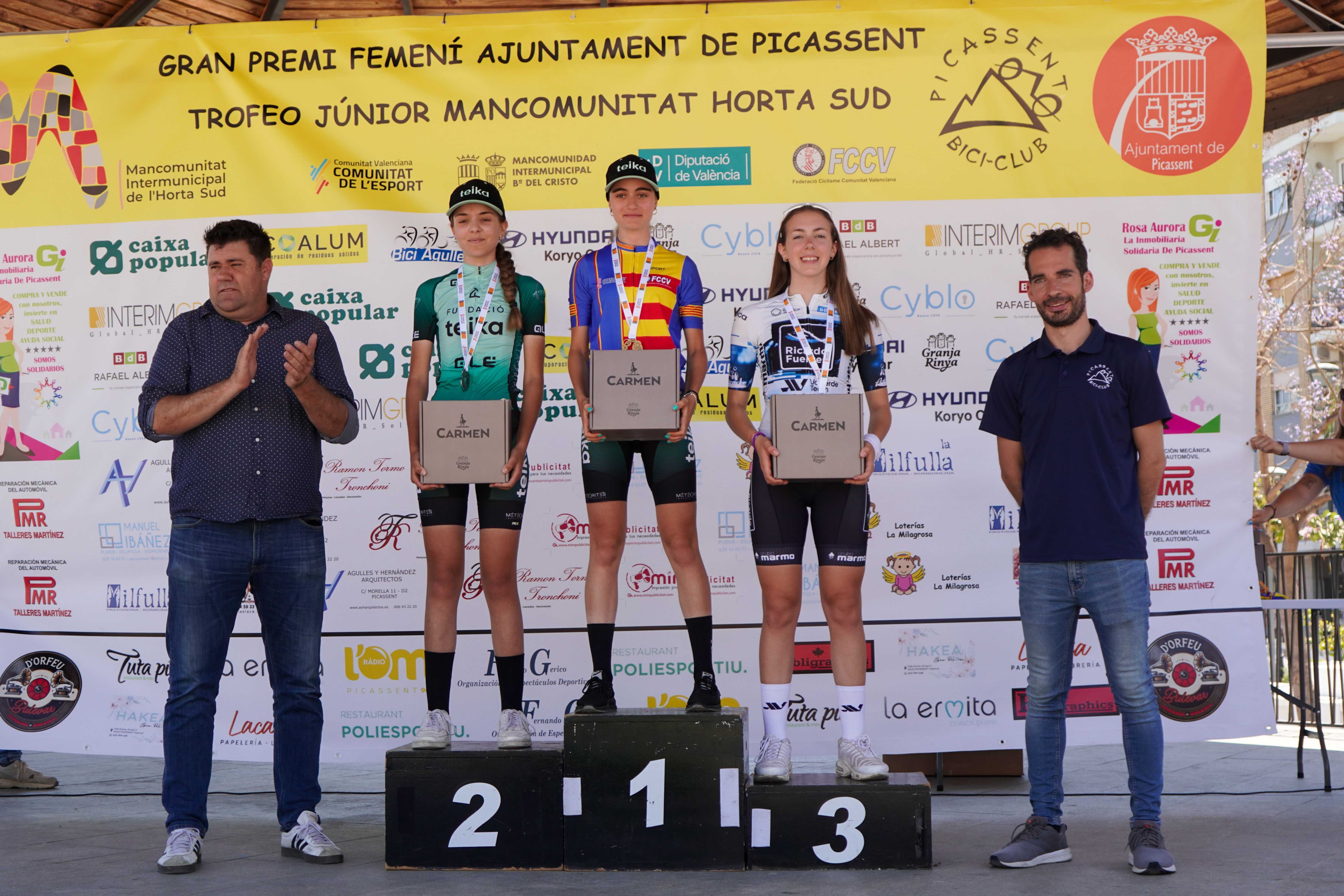 Éxito rotundo en el VII Gran Premi Femení Ajuntament de Picassent, sede del Campeonato Autonómico de Ruta Féminas